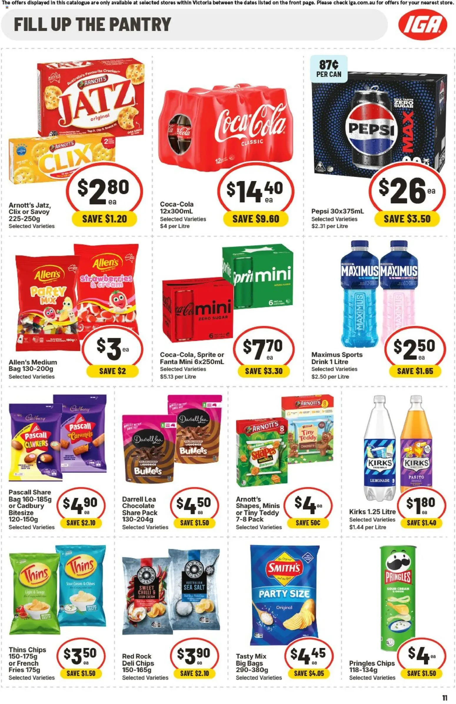 IGA catalogue - valid from 02/09/2026 | Page: 9 | Products: Coca Cola, Strawberries, Chips, Bag