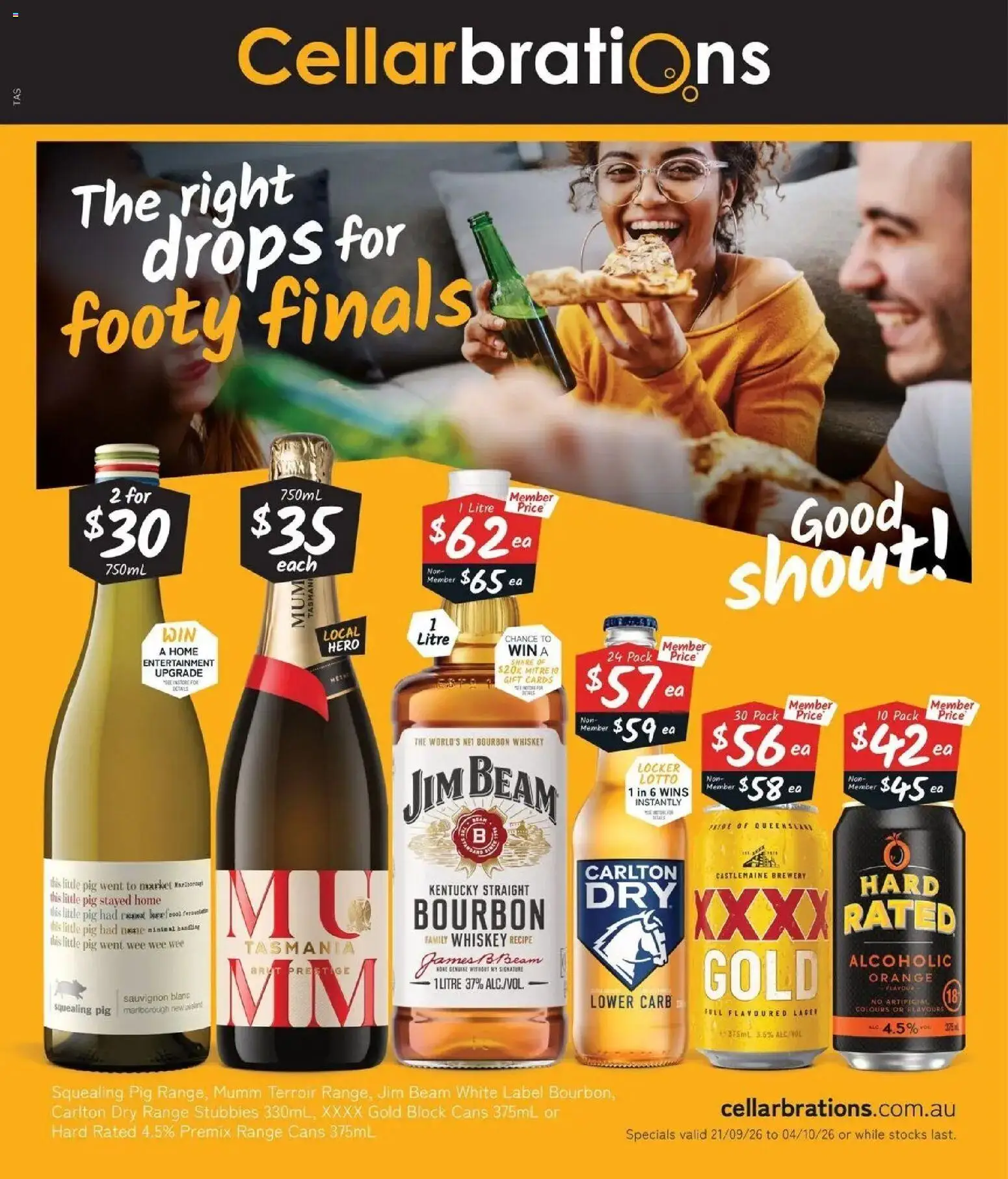Cellarbrations catalogue Somerset - 21/09/2026 > weekly / monthly specials | Page: 1 | Products: Jim Beam, Beef, Bourbon, Whiskey