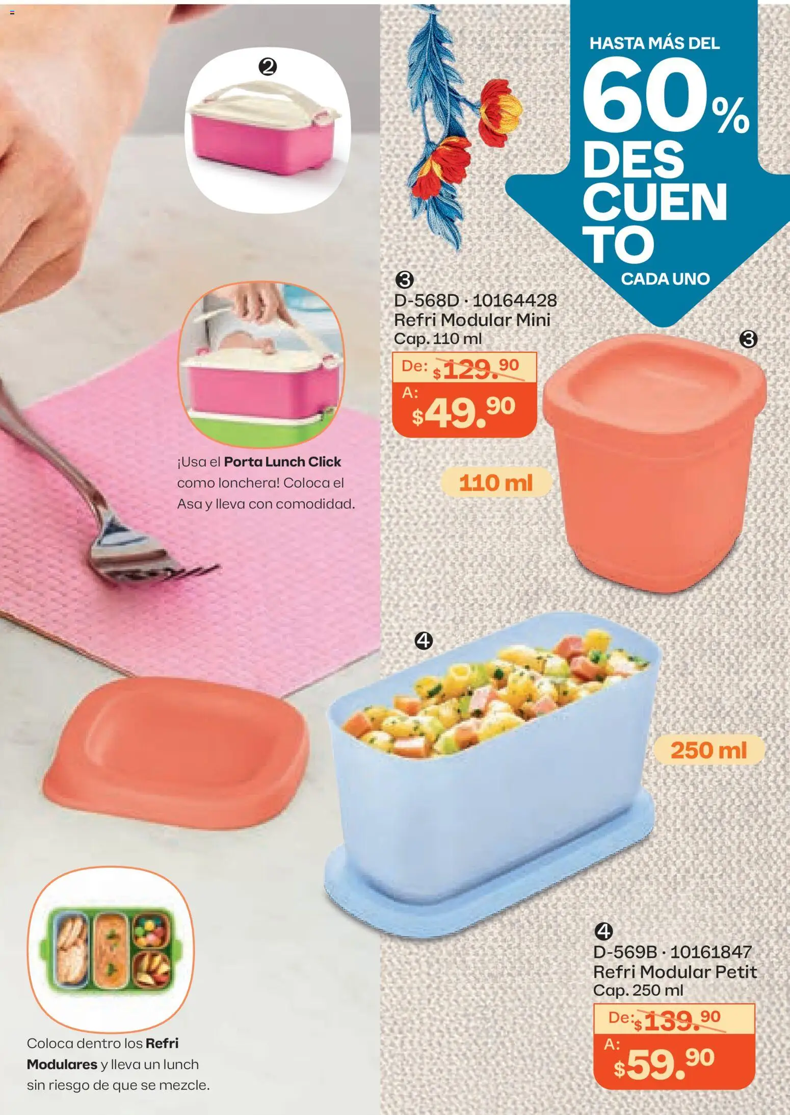 Nuevas ofertas de Tupperware válidas en toda la República Mexicana desde el 23.03.2026. ¡Encuentra las mejores ofertas en Tupperware catálogo! | Página: 19 | Productos: Modular