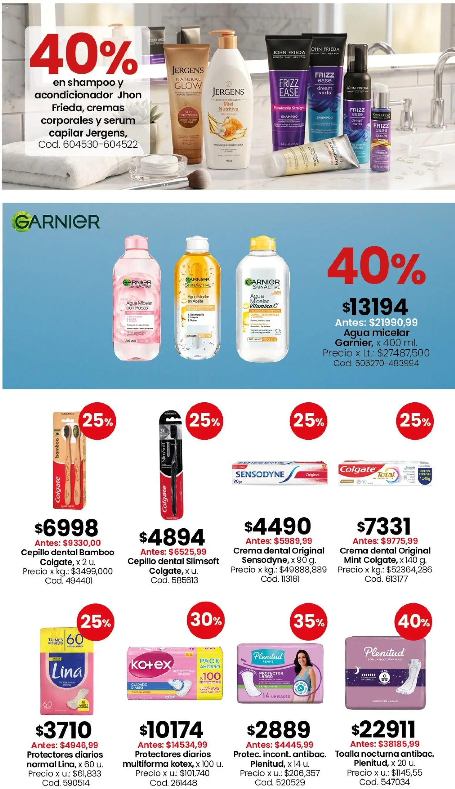 Coto - Perfumería y limpieza │ válido desde el 01.06.2026 | Página: 5 | Productos: Aceite, Shampoo, Agua, Protectores diarios