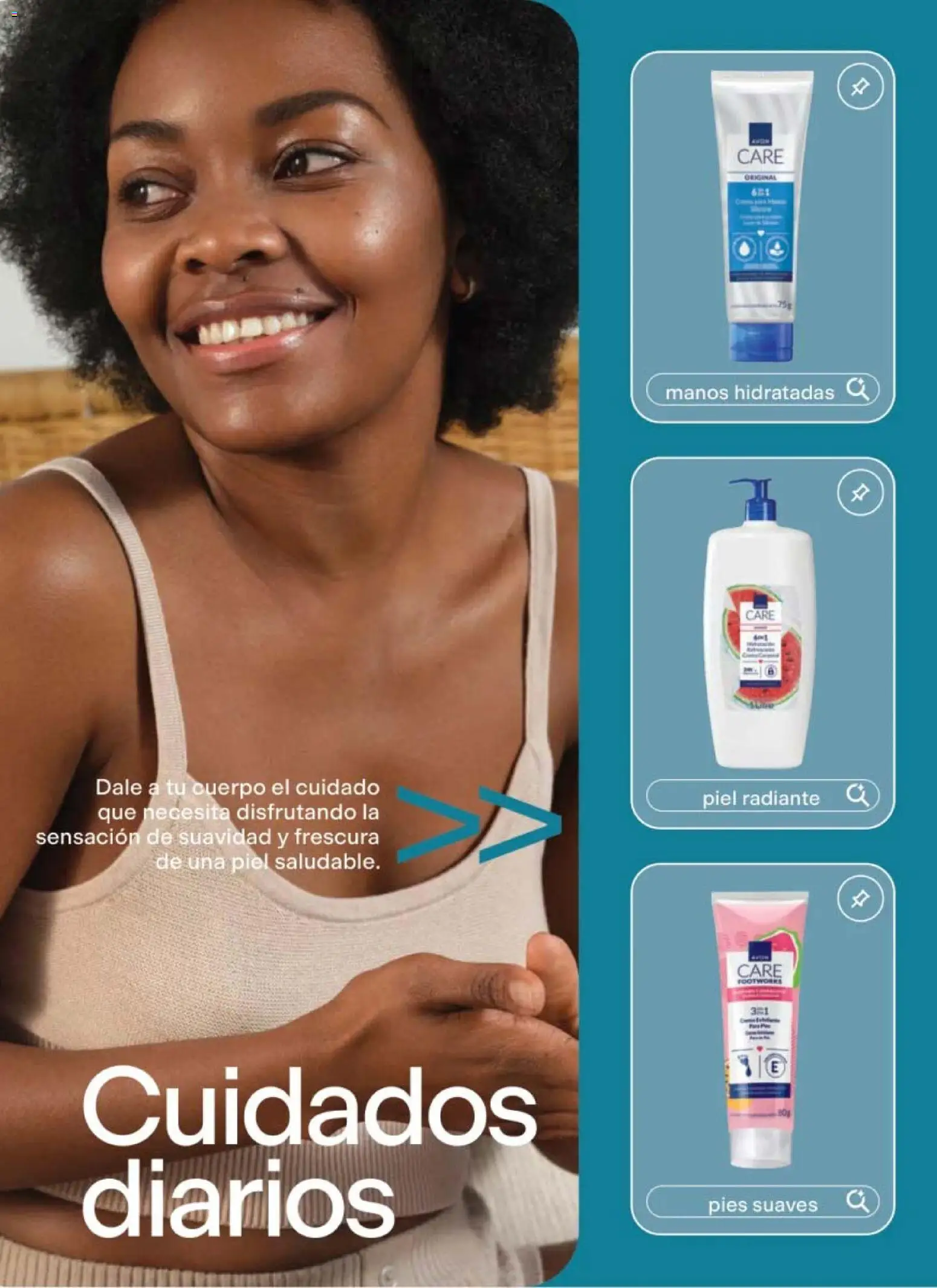 Nuevas ofertas de AVON válidas en toda la República Mexicana desde el 24.04.2026. ¡Encuentra las mejores ofertas en AVON campaña 7 2026! | Página: 148 | Productos: Radiante, Body
