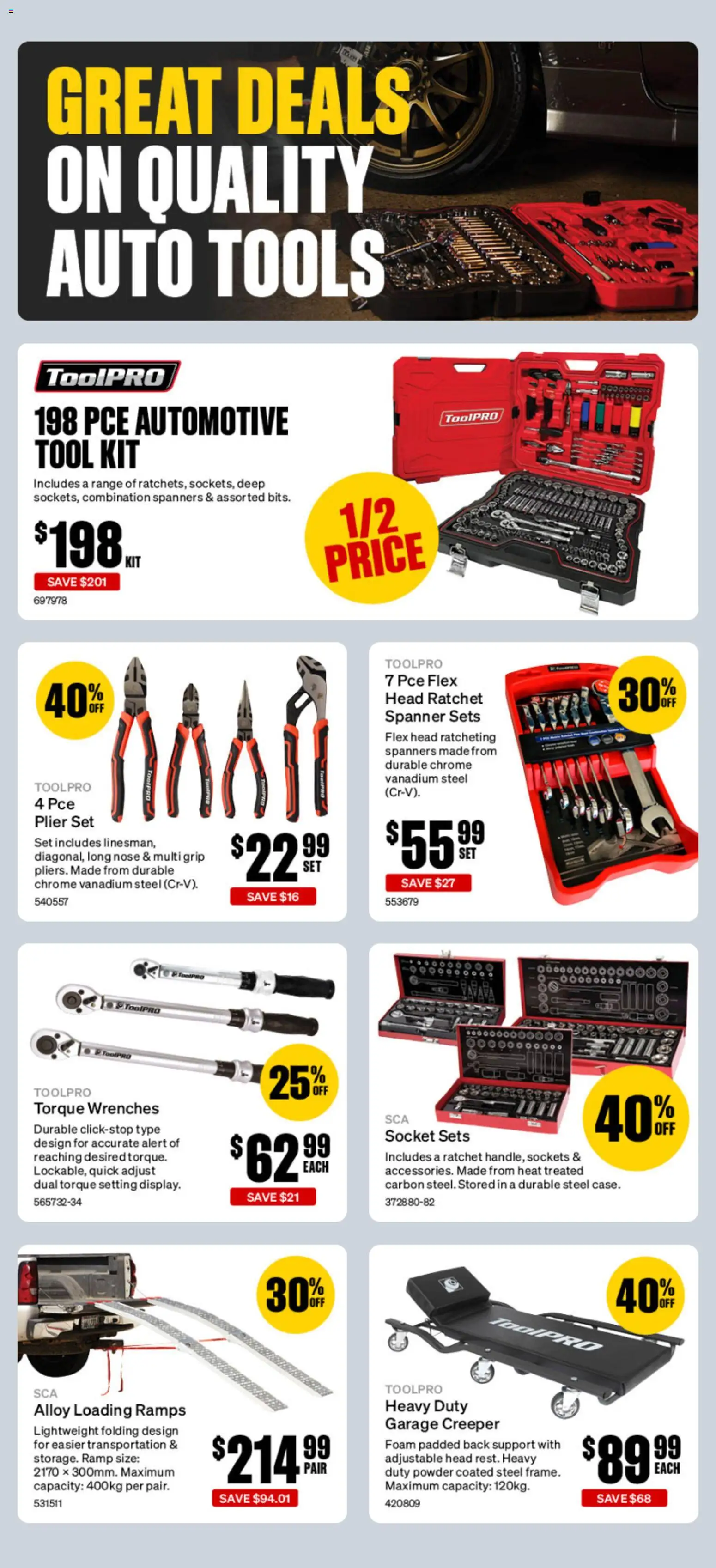 Supercheap Auto catalogue - valid from 30/09/2026 | Page: 9 | Products: Socket, Powder, Foam, Tools