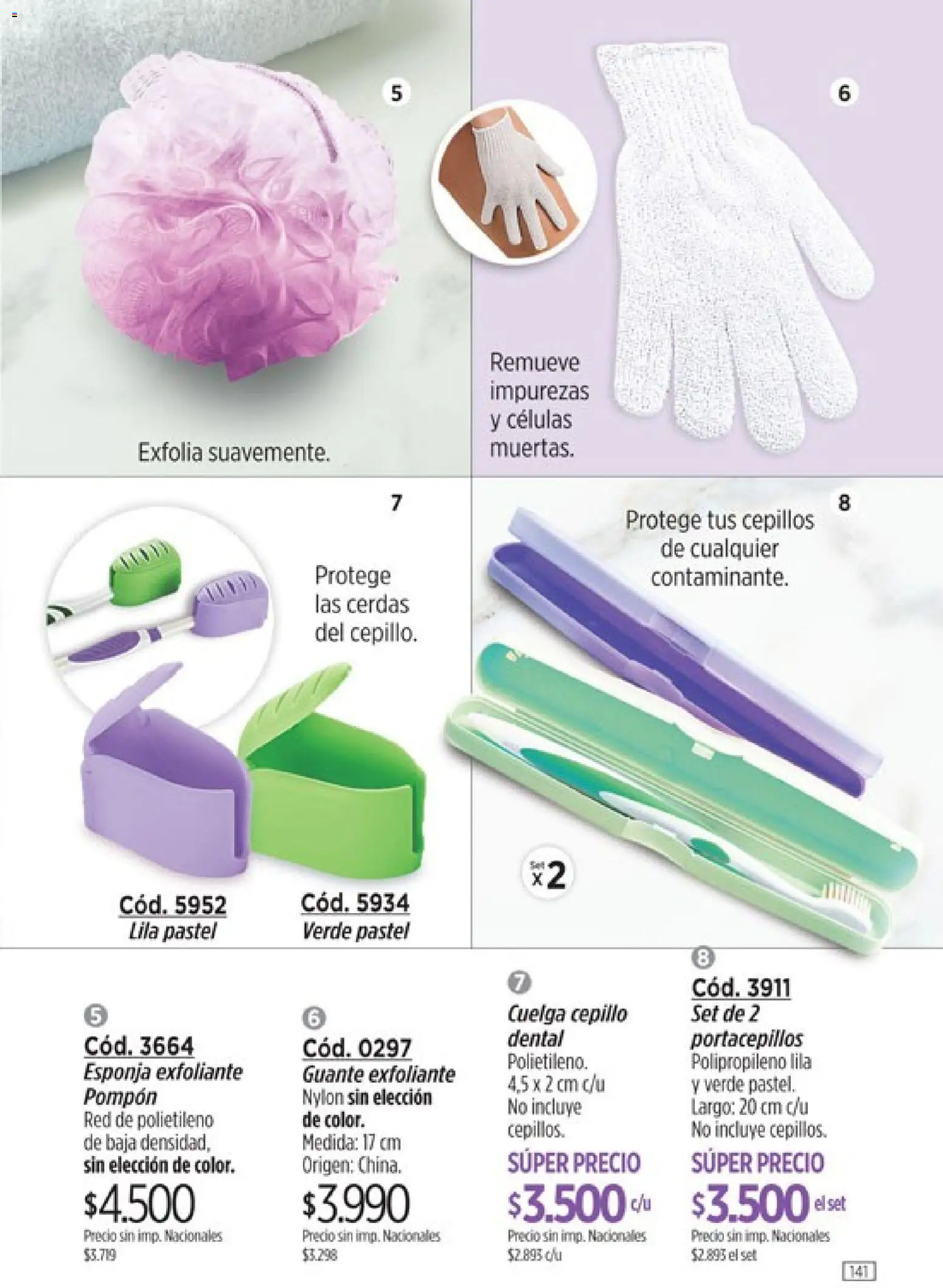 Amodil - Campaña 11 │ válido desde el 01.07.2026 | Página: 141 | Productos: Guante, Cepillo, Guante exfoliante, Esponja