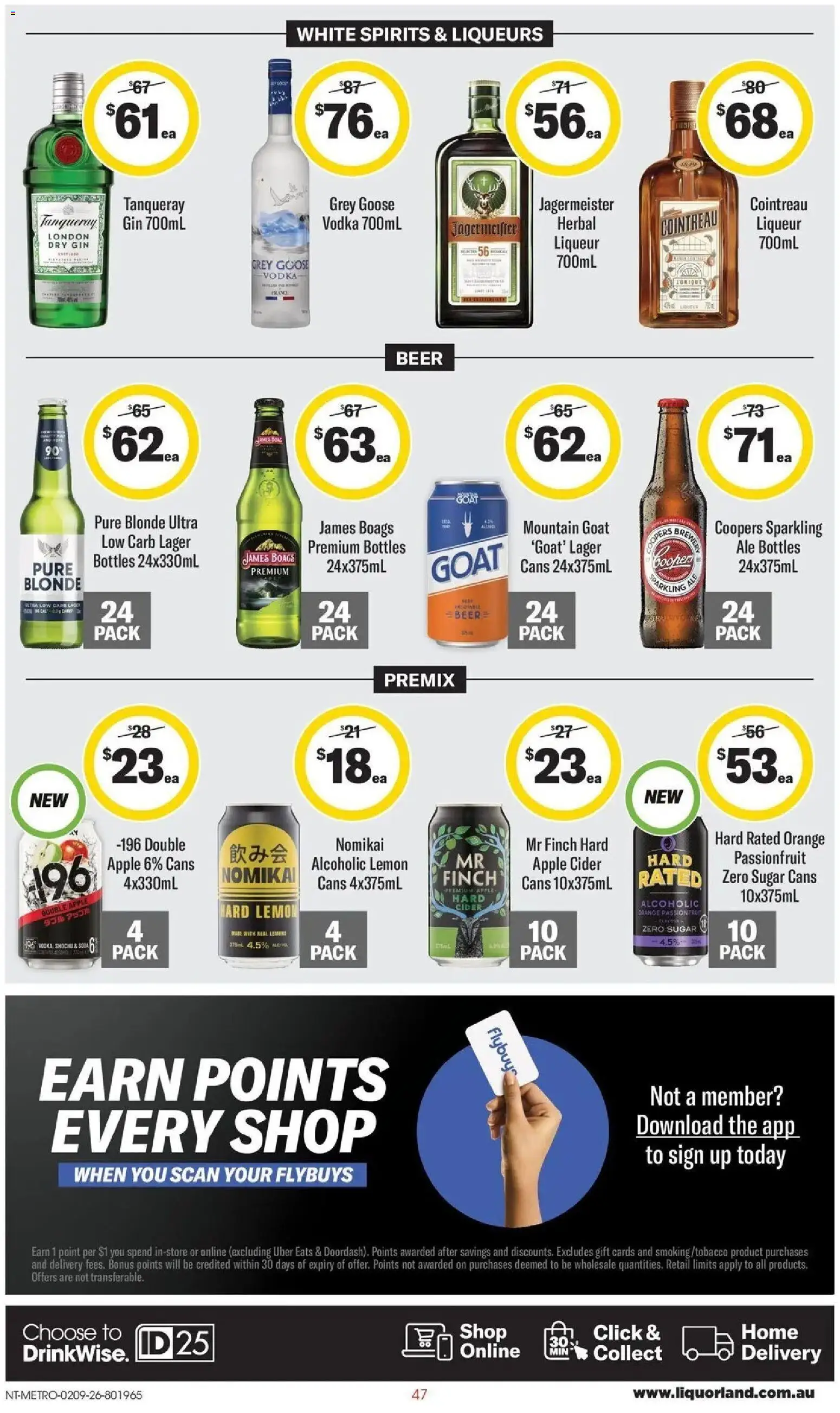 Coles catalogue - valid from 02/09/2026 | Page: 47 | Products: Beer, Herbal liqueur, Lemon, Herbal