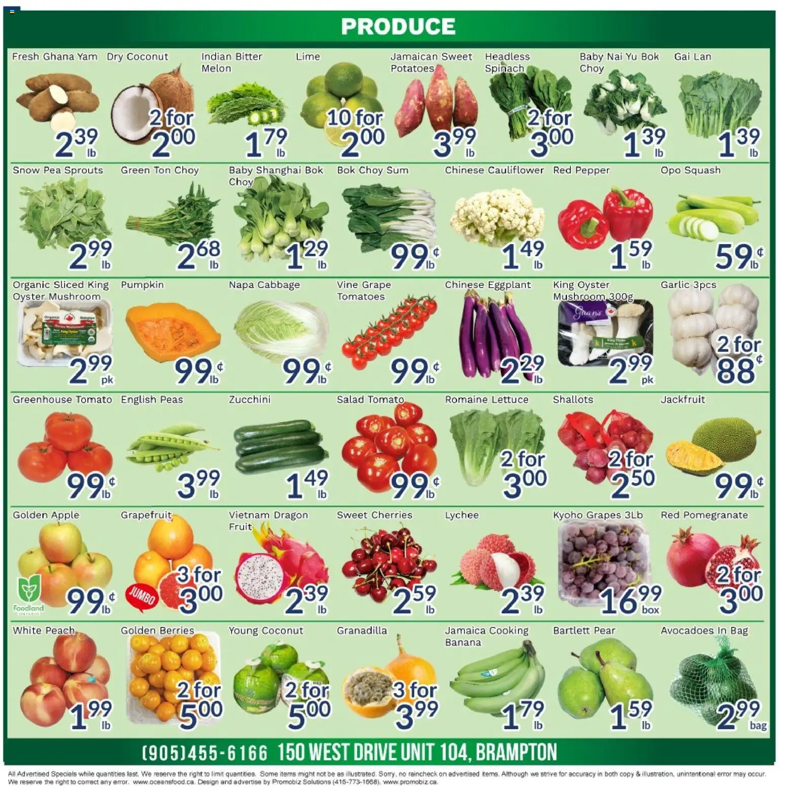 Oceans flyer valid from Jun 26, 2026 | Page: 2 | Products: Salad, Potatoes, Bag, Pumpkin
