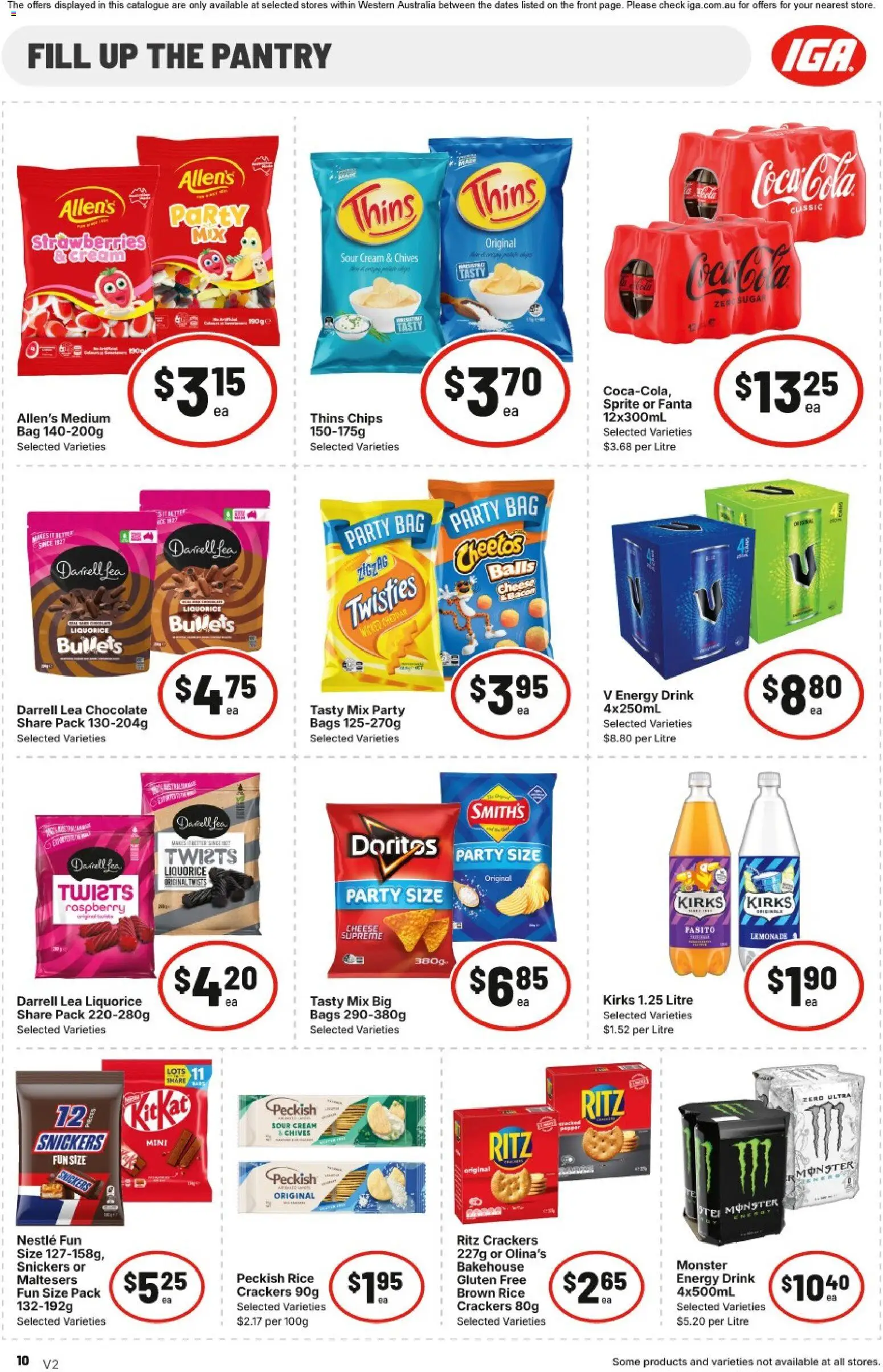 IGA catalogue - valid from 08/07/2026 | Page: 10 | Products: Cheese, Cream, Raspberry, Bag
