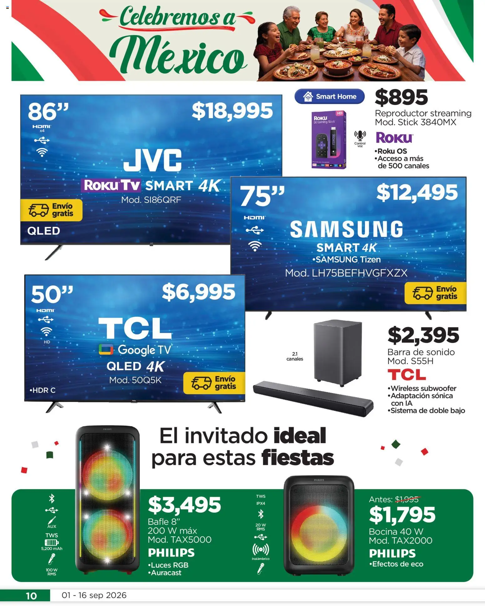 Nuevas ofertas de Chedraui válidas en toda la República Mexicana desde el 01/09/2026. ¡Encuentra las mejores ofertas en Chedraui folleto Llevarte más cuesta menos! | Página: 10