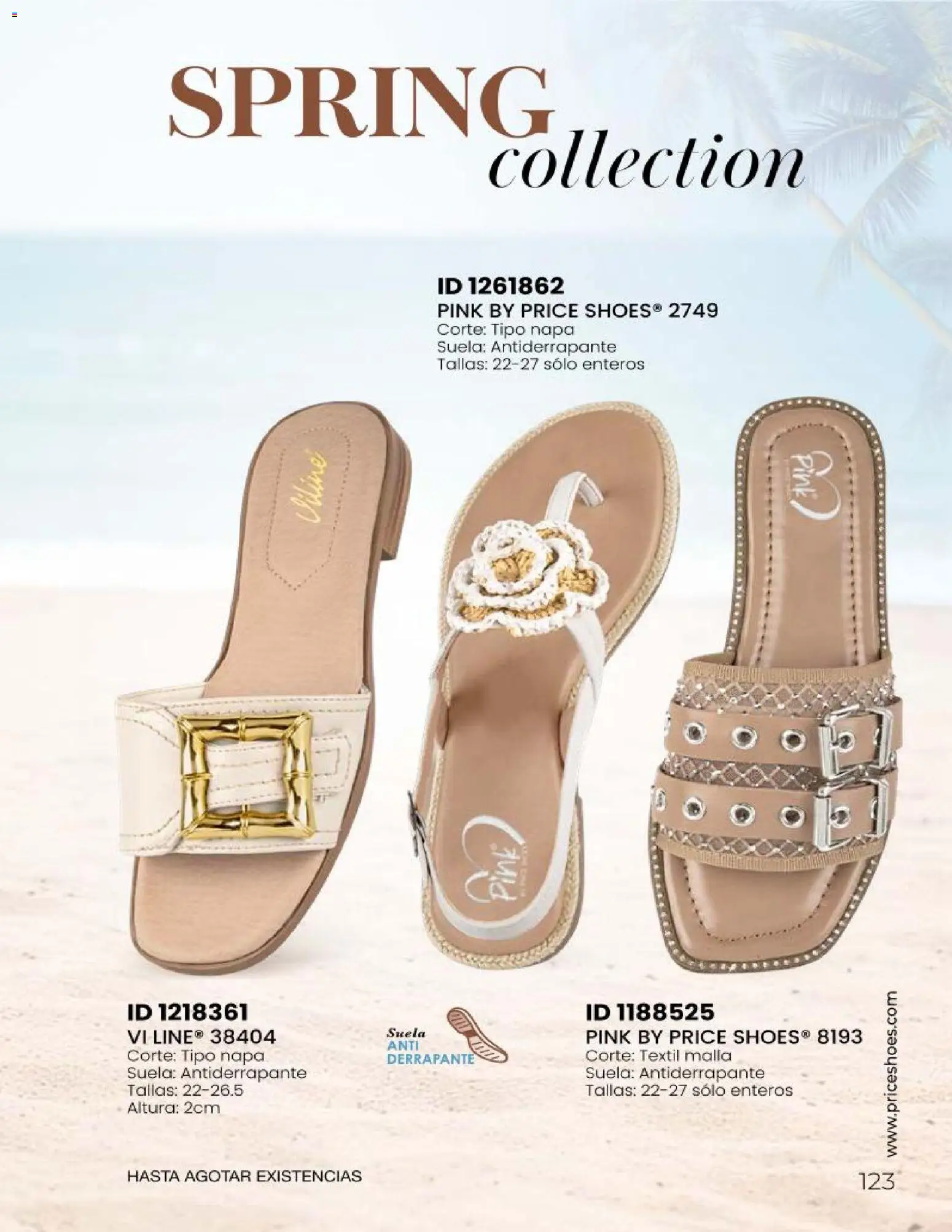 Nuevas ofertas de Price Shoes válidas en toda la República Mexicana desde el 23/06/2026. ¡Encuentra las mejores ofertas en Price Shoes catálogo Sandalias 2026! | Página: 123 | Productos: Malla