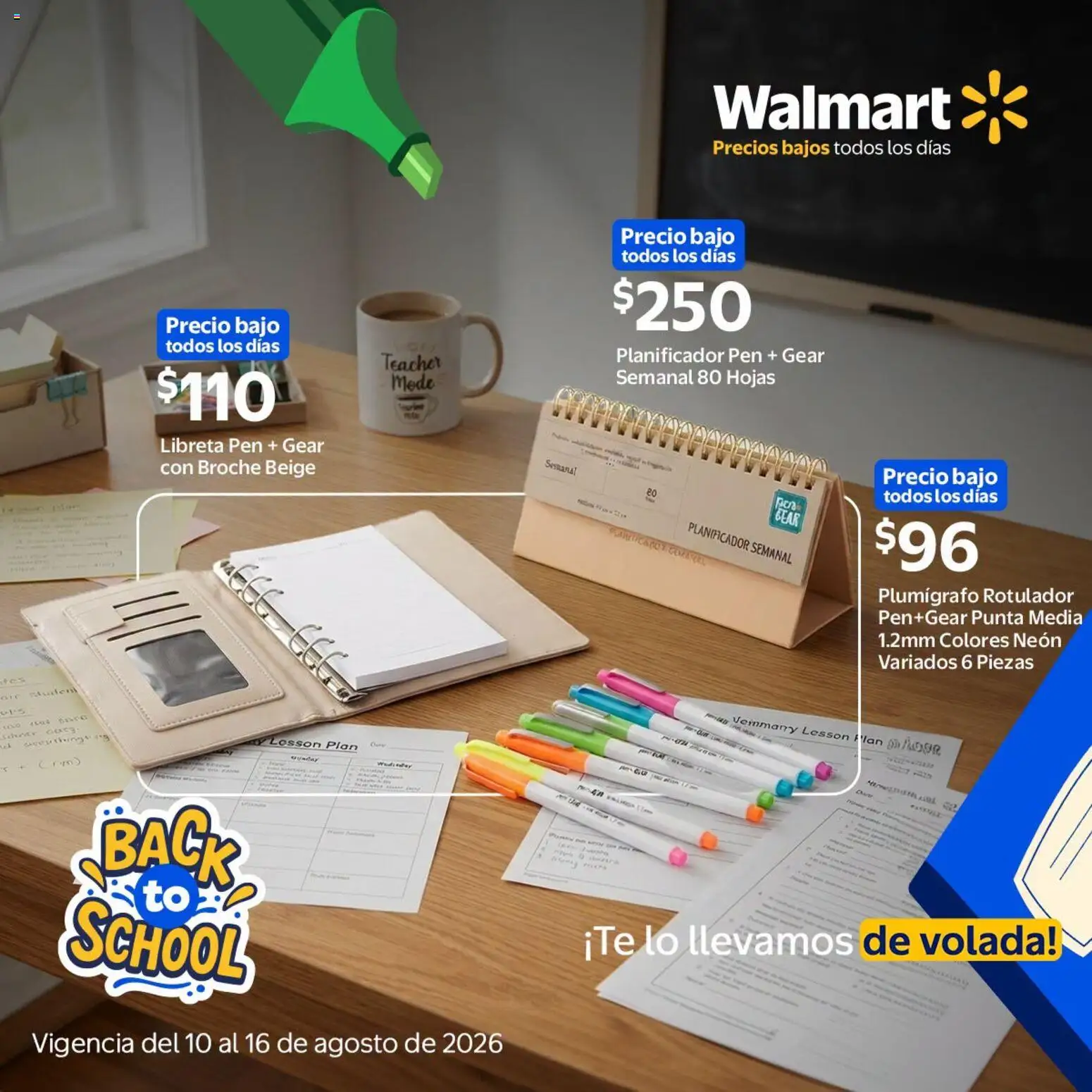 Nuevas ofertas de Walmart válidas en toda la República Mexicana desde el 10/08/2026. ¡Encuentra las mejores ofertas en Walmart folleto Back to School! | Página: 2
