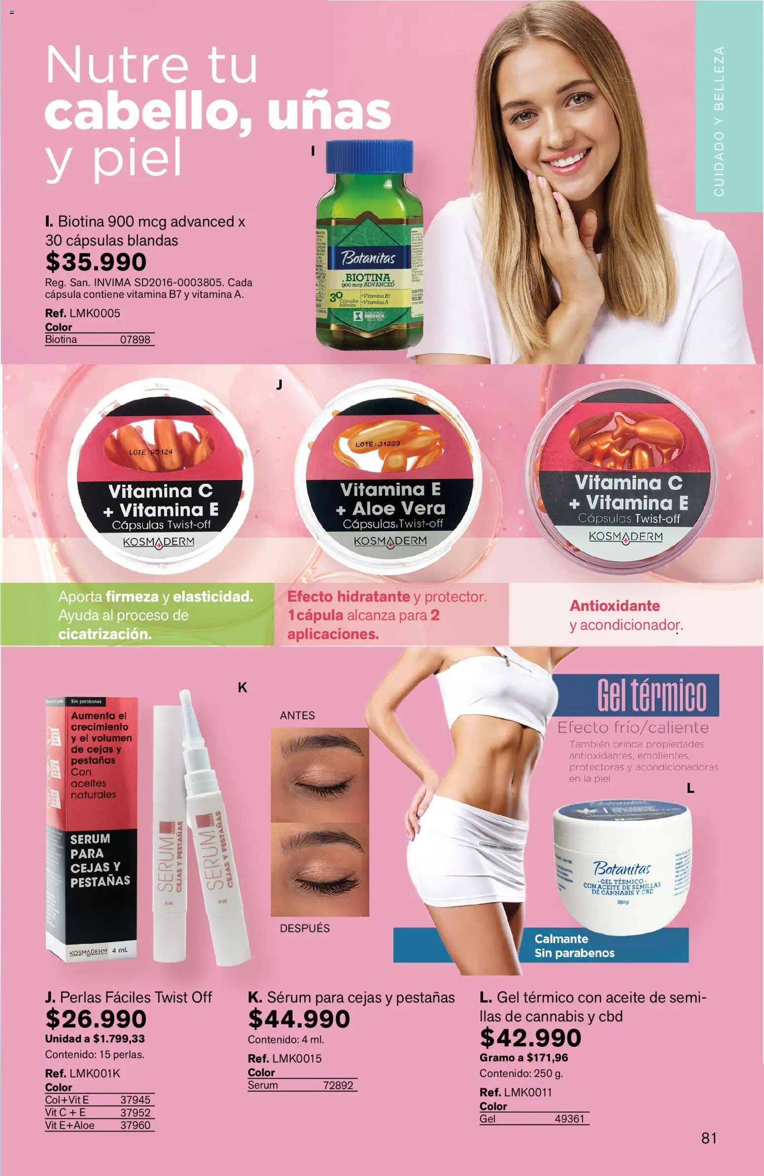 Leonisa revista - valida desde el 15.05.2026 | Página: 81 | Productos: Semillas, Serum, Loción tonificante, Aceite