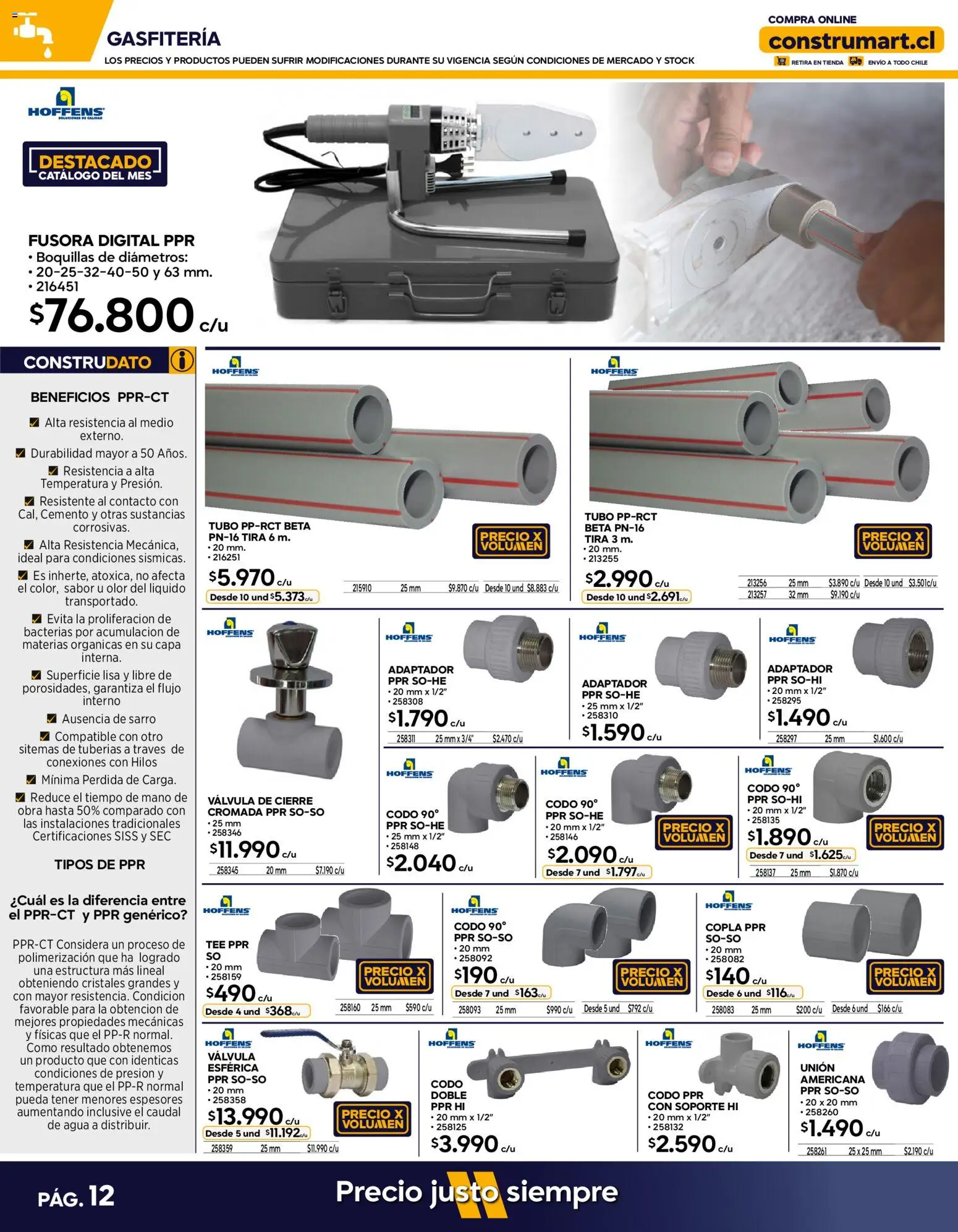 Construmart Ofertas │ válido desde el 01.05.2026 | Página: 12 | Productos: Agua, Adaptador