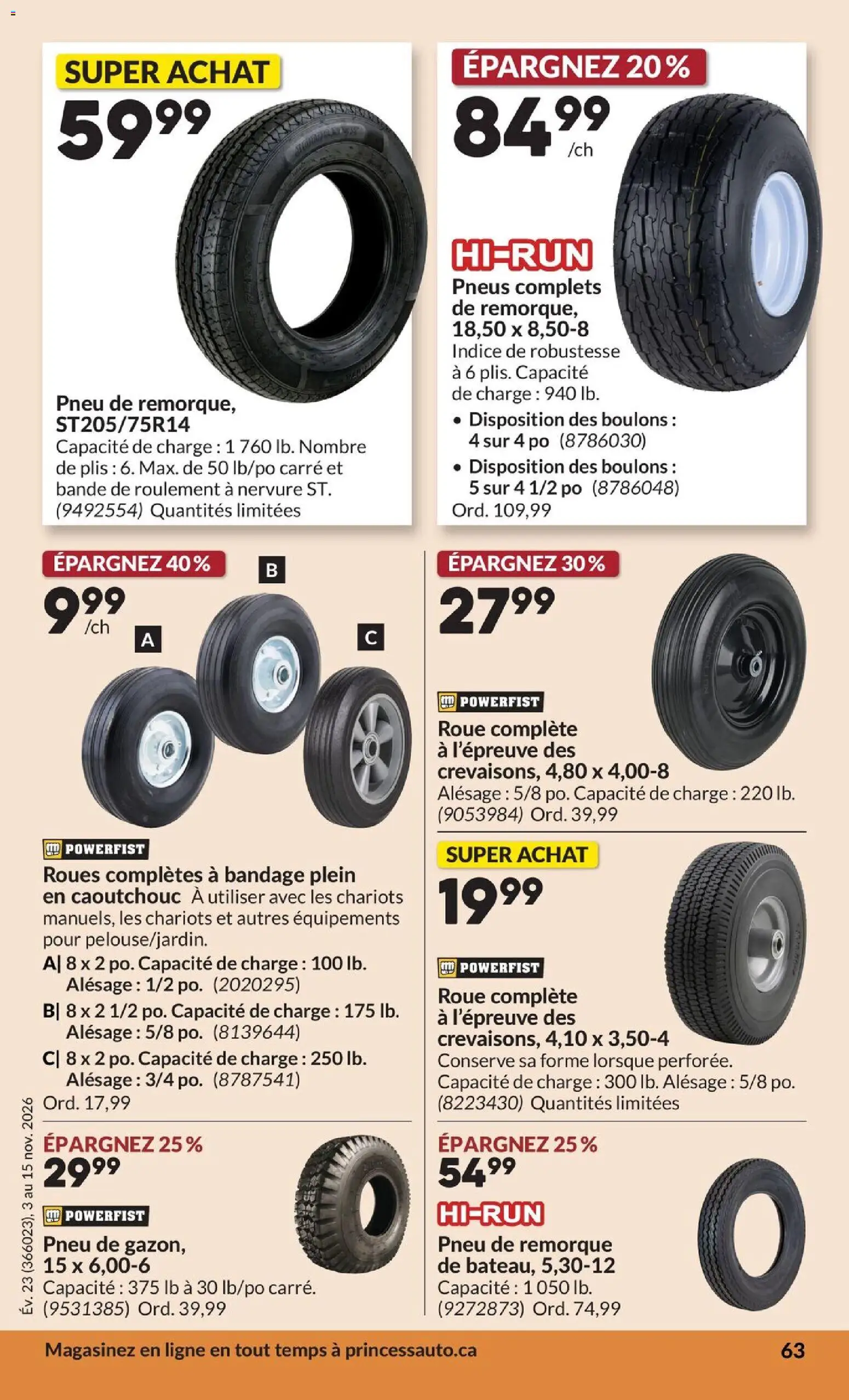 Princess Auto flyer valid from Nov 1, 2026 | Page: 67