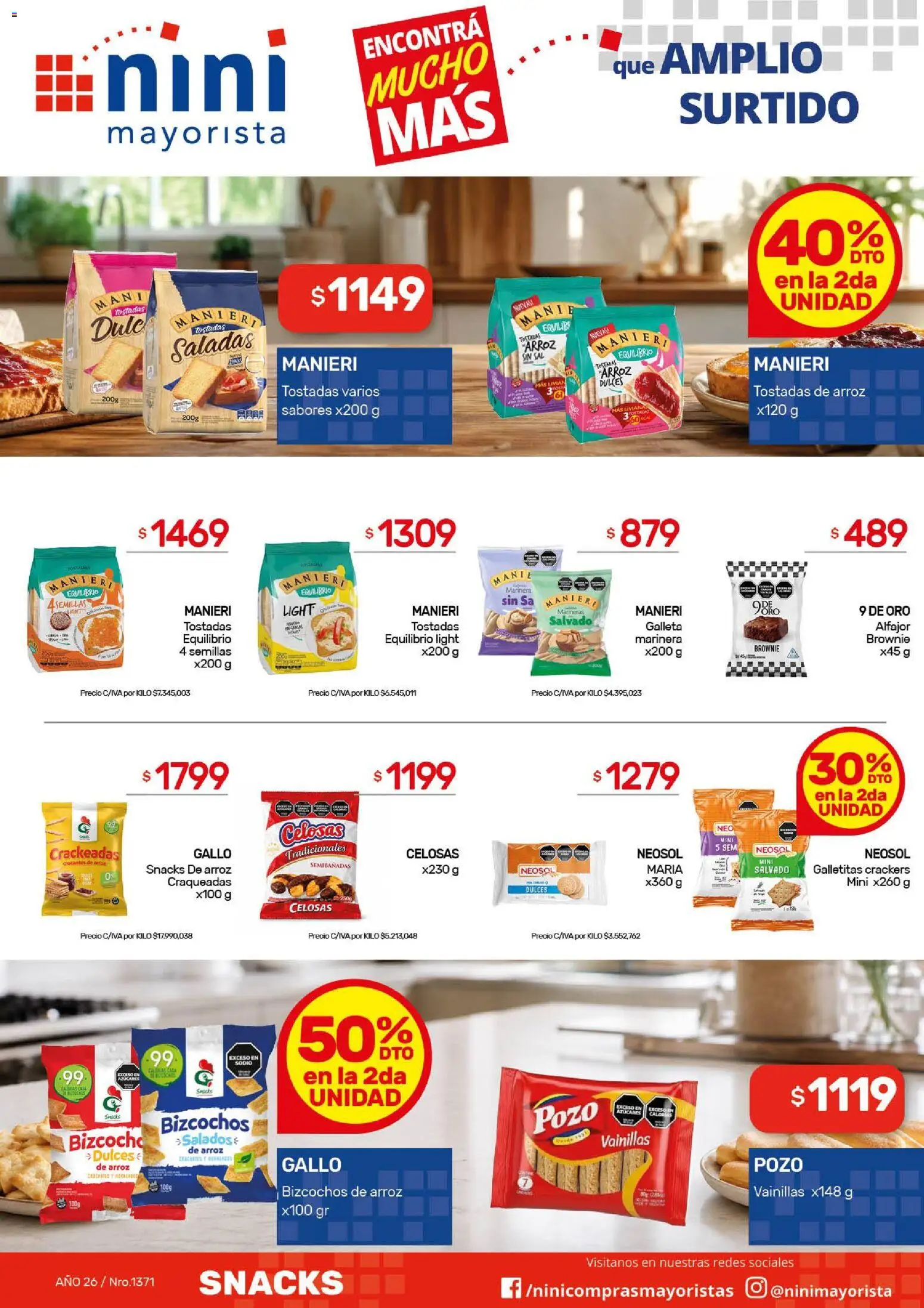 NINI Mayorista ofertas │ válido desde el 03/08/2026 | Página: 36 | Productos: Mani, Dulces, Semillas, Alfajor
