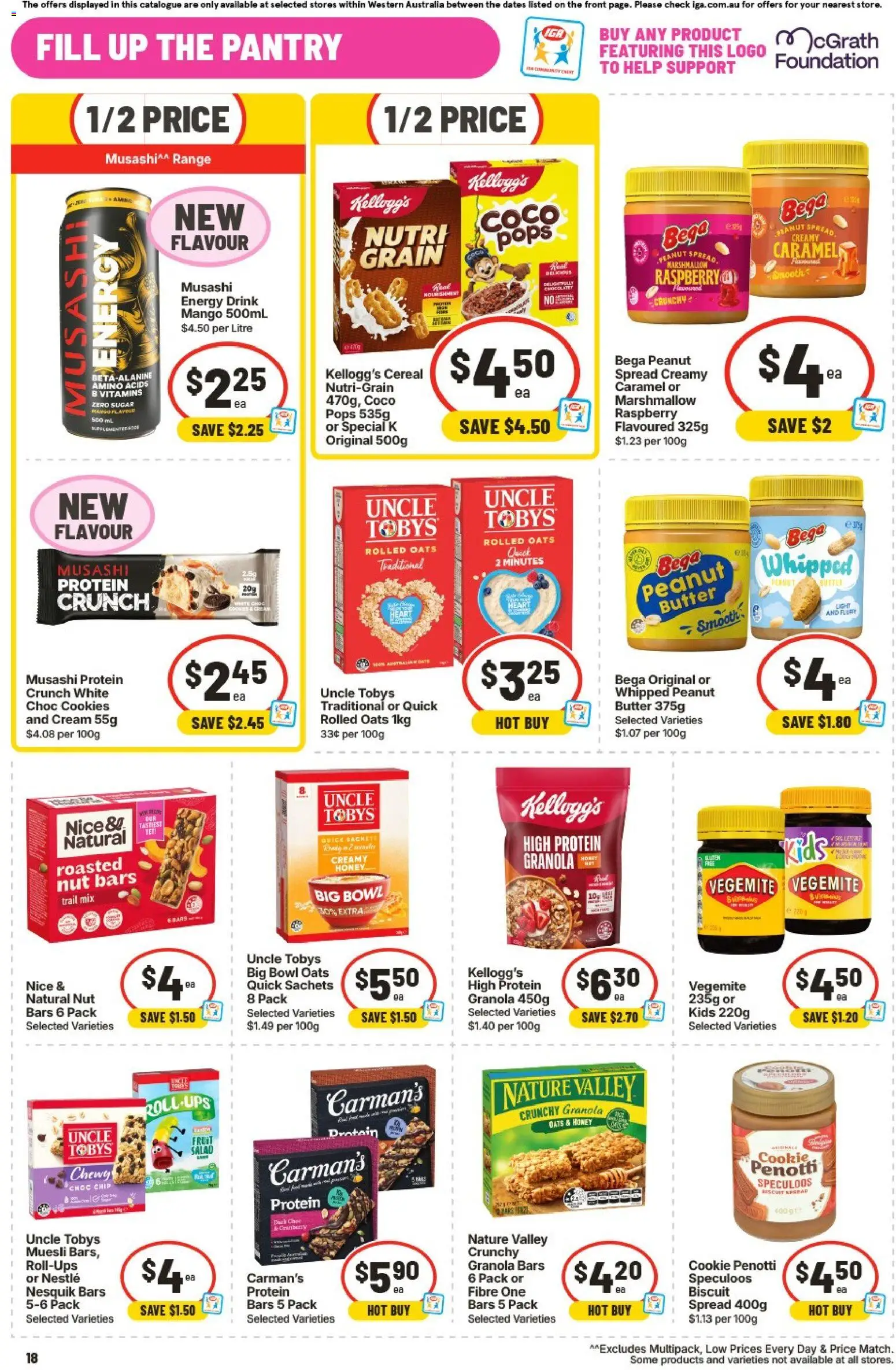 IGA catalogue - valid from 16/09/2026 | Page: 19 | Products: Cereal, Sugar, Foundation, Spread