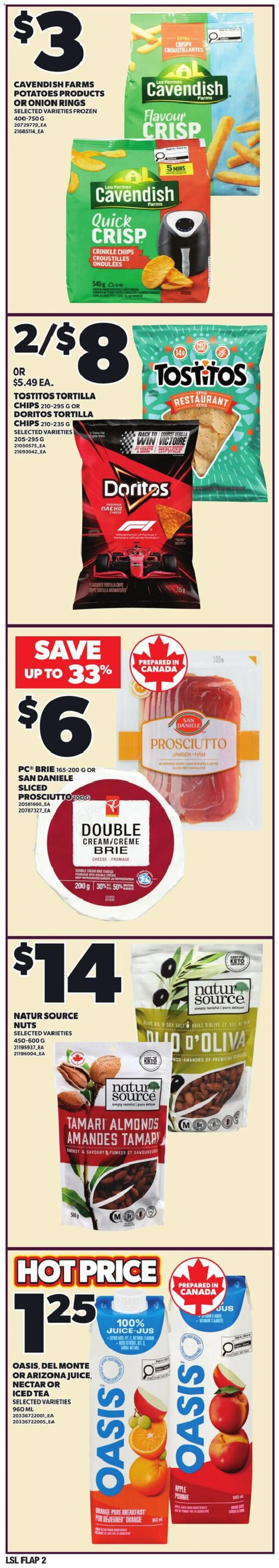 Loblaws flyer valid from 28.05.2026 | Page: 2 | Products: Tea, Potatoes, Cheese, Juice