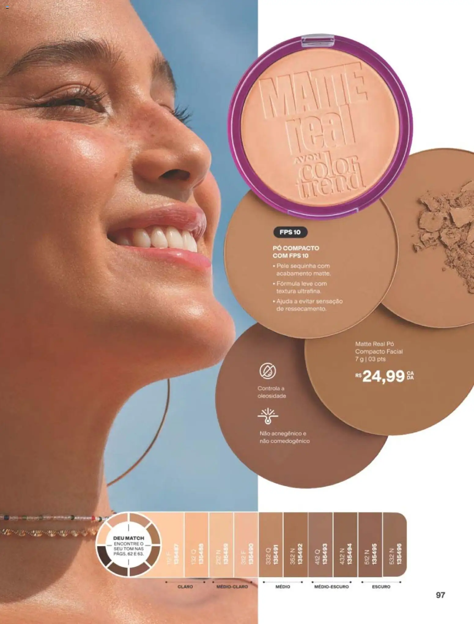 Avon Folheto - válido de 29/06/2026 | Página: 97 | Produtos: Pó compacto, Pó