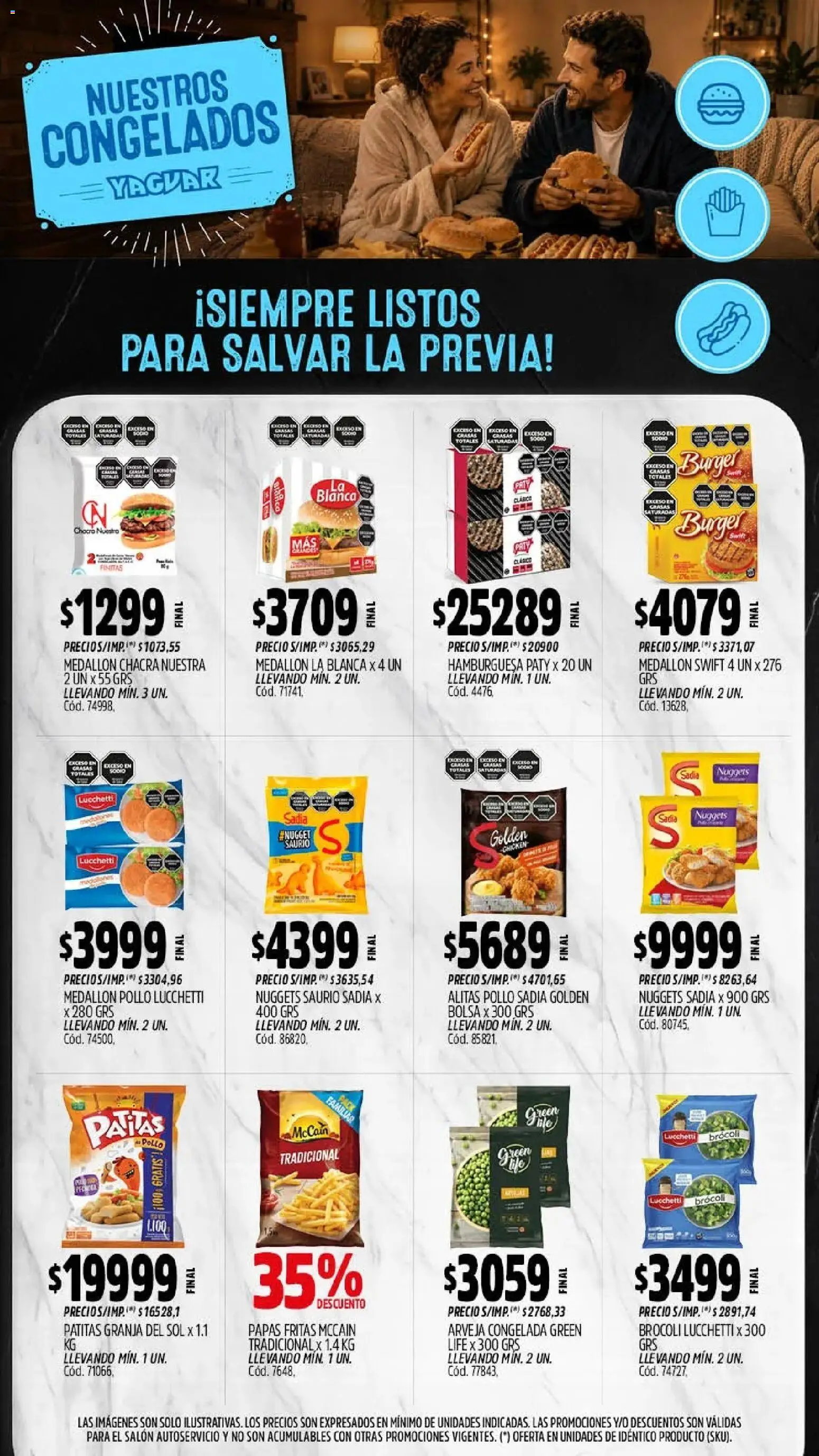 Yaguar - Oferta Semanal Salta │ válido desde el 20/07/2026 | Página: 10 | Productos: Arveja, Bolsa, Pollo, Brocoli