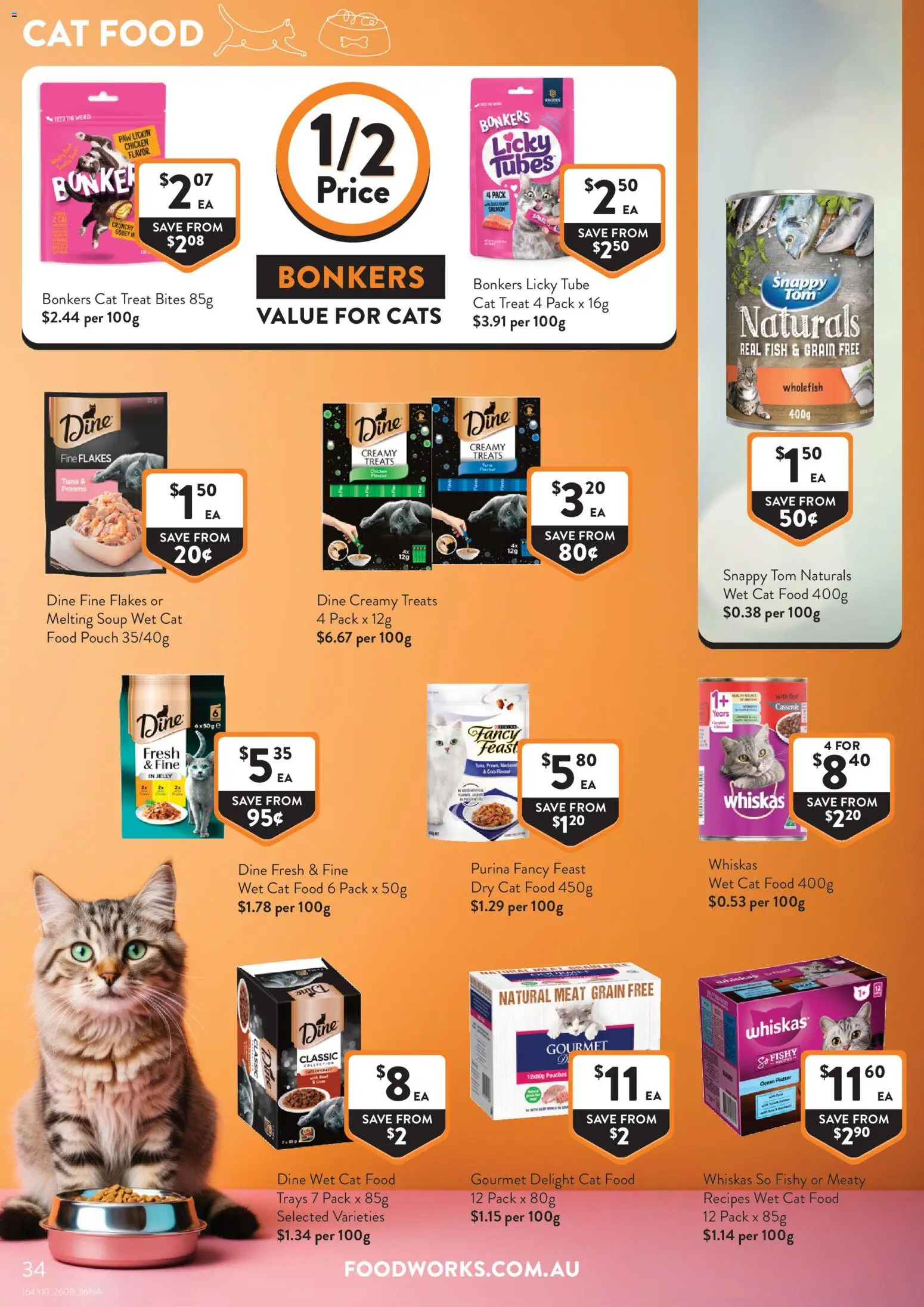 Foodworks catalogue - valid from 26/08/2026 | Page: 34 | Products: Fish, Meat, Prawns, Salmon