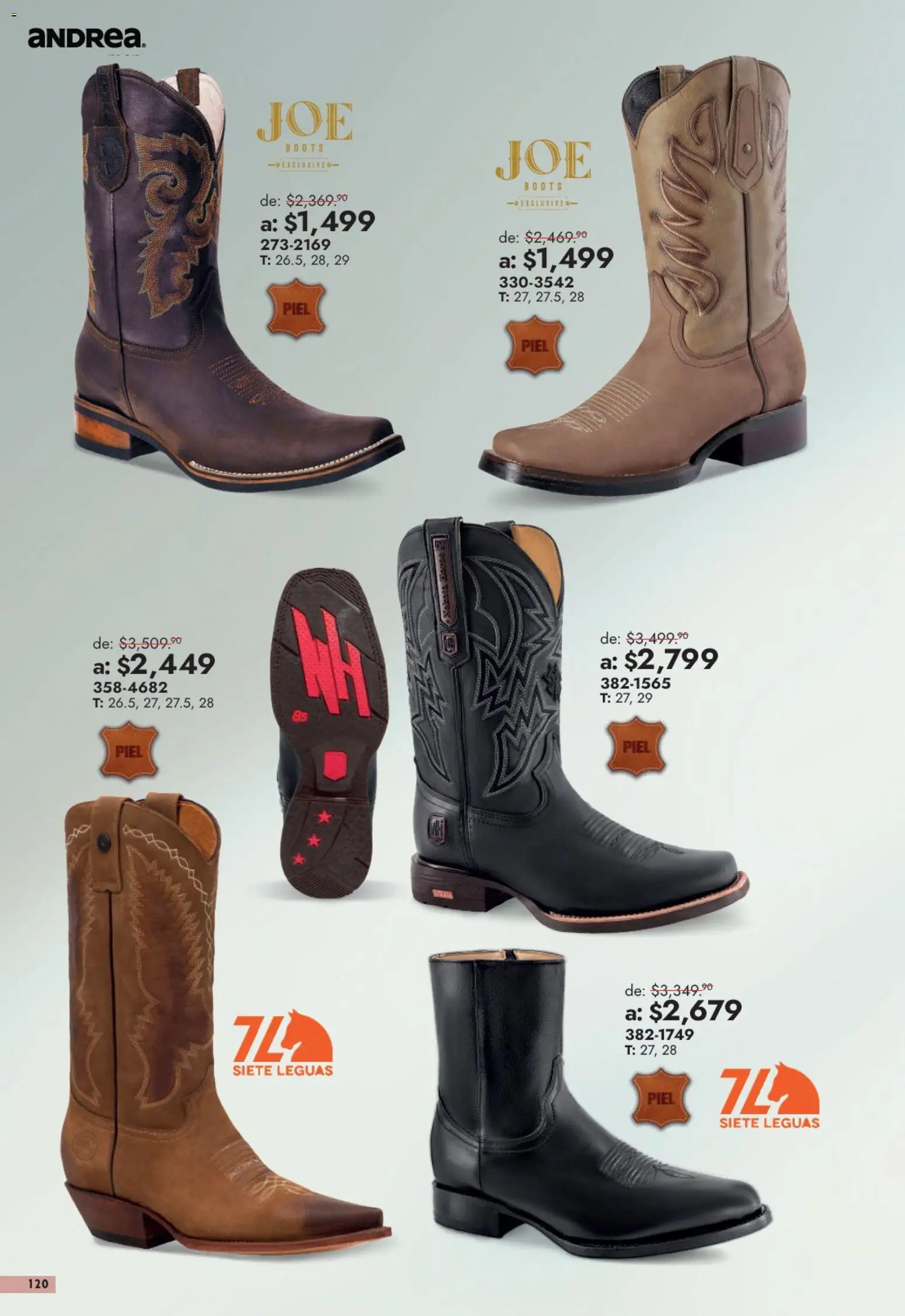Nuevas ofertas de Andrea válidas en toda la República Mexicana desde el 13/09/2026. ¡Encuentra las mejores ofertas en Andrea catálogo Outlet! | Página: 120