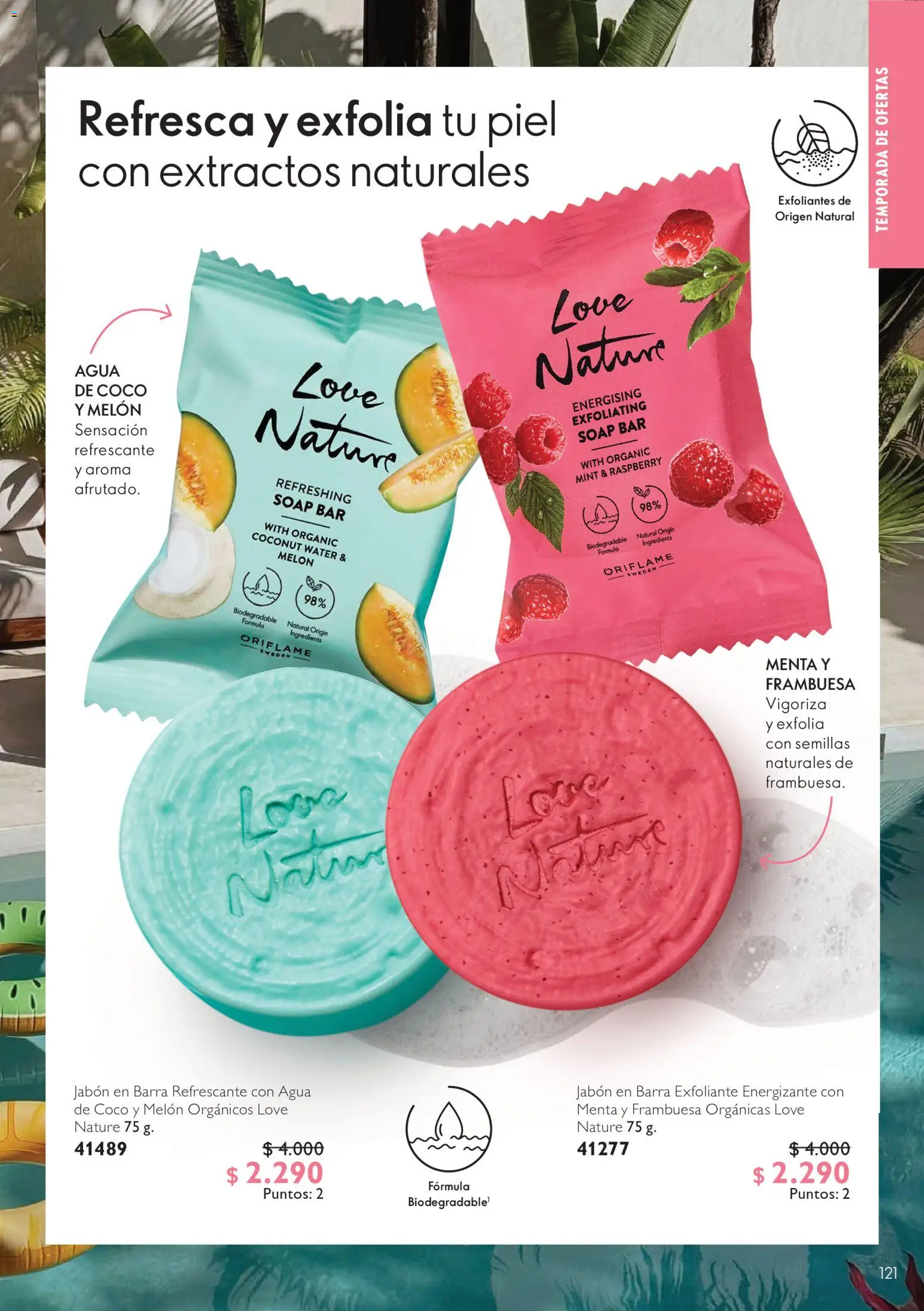 Oriflame Ofertas │ válido desde el 10.07.2026 | Página: 121 | Productos: Agua, Semillas, Jabón, Melón