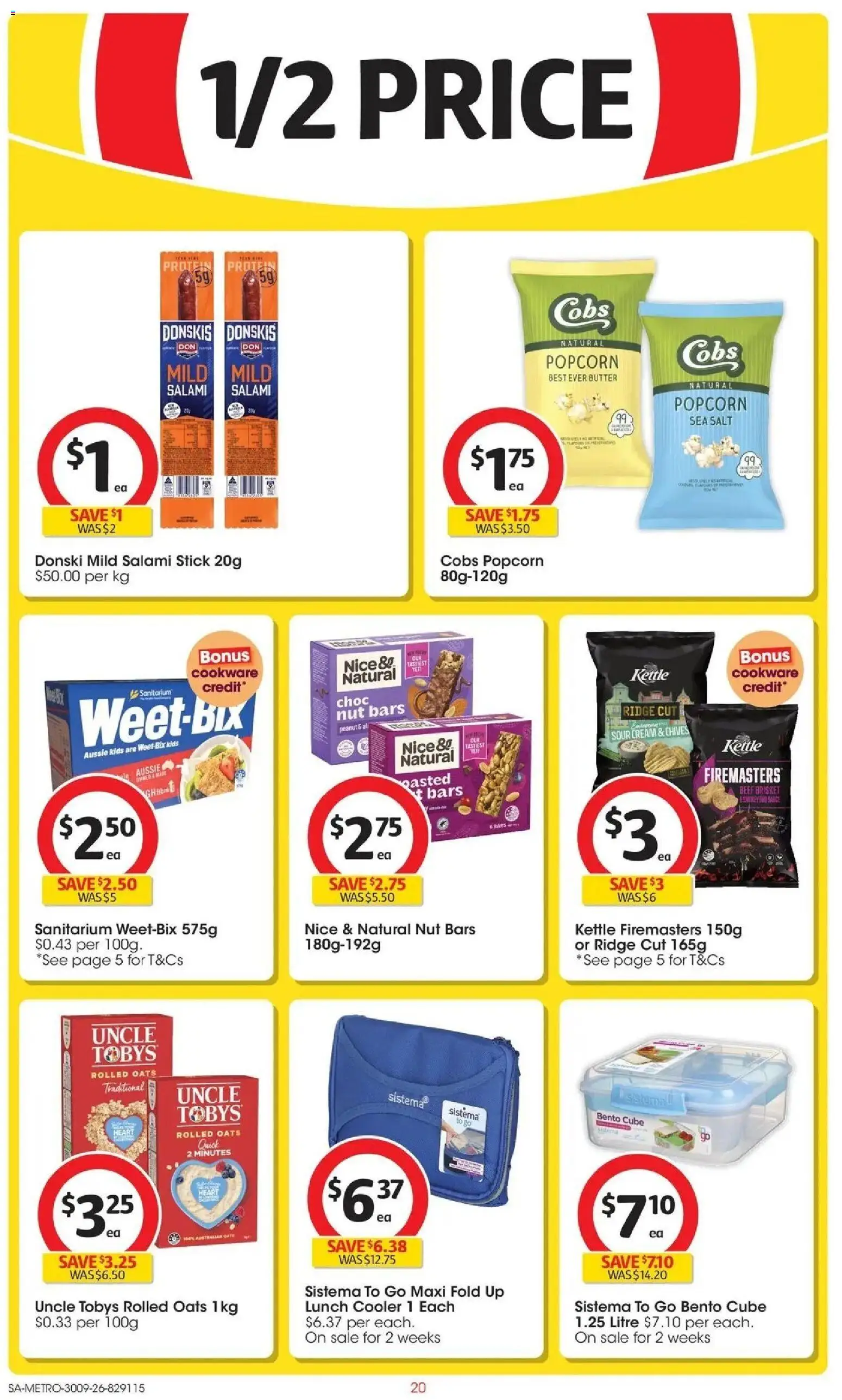 Coles catalogue - valid from 30/09/2026 | Page: 20 | Products: Box, BBQ Sauce, Chips, Salt