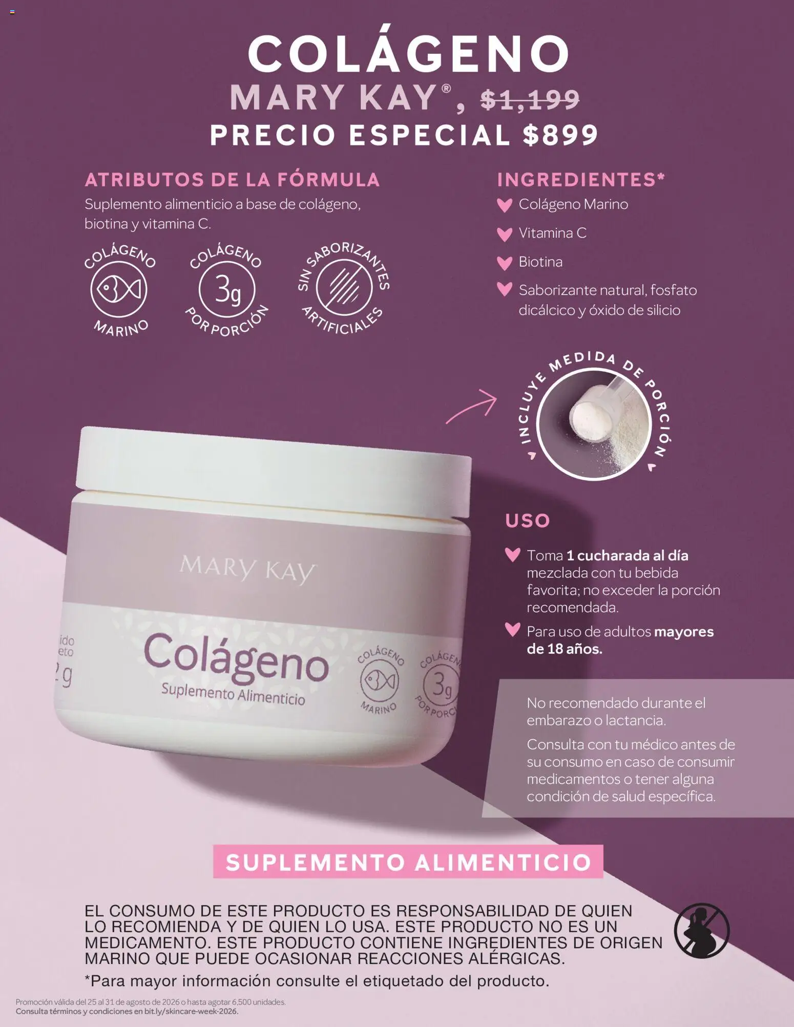 Nuevas ofertas de Mary Kay válidas en toda la República Mexicana desde el 25/08/2026. ¡Encuentra las mejores ofertas en Catálogo Mary Kay Skincare Week! | Página: 8 | Productos: Ingredientes