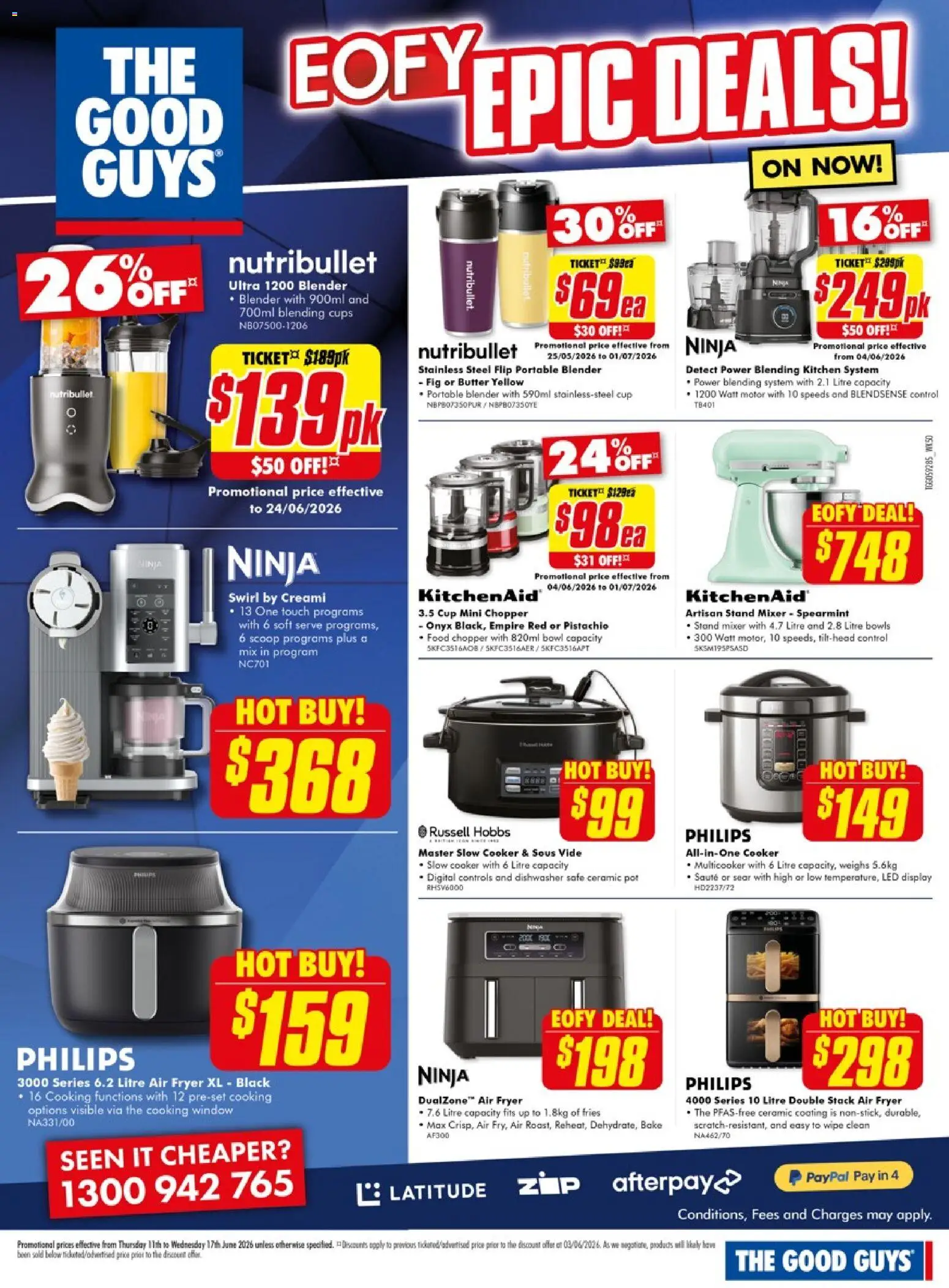 The Good Guys catalogue - valid from 11.06.2026 | Page: 17 | Products: Cups, Window, Safe, Mixer