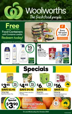 Preview of Woolworths catalogue - valid from 21/10/2026