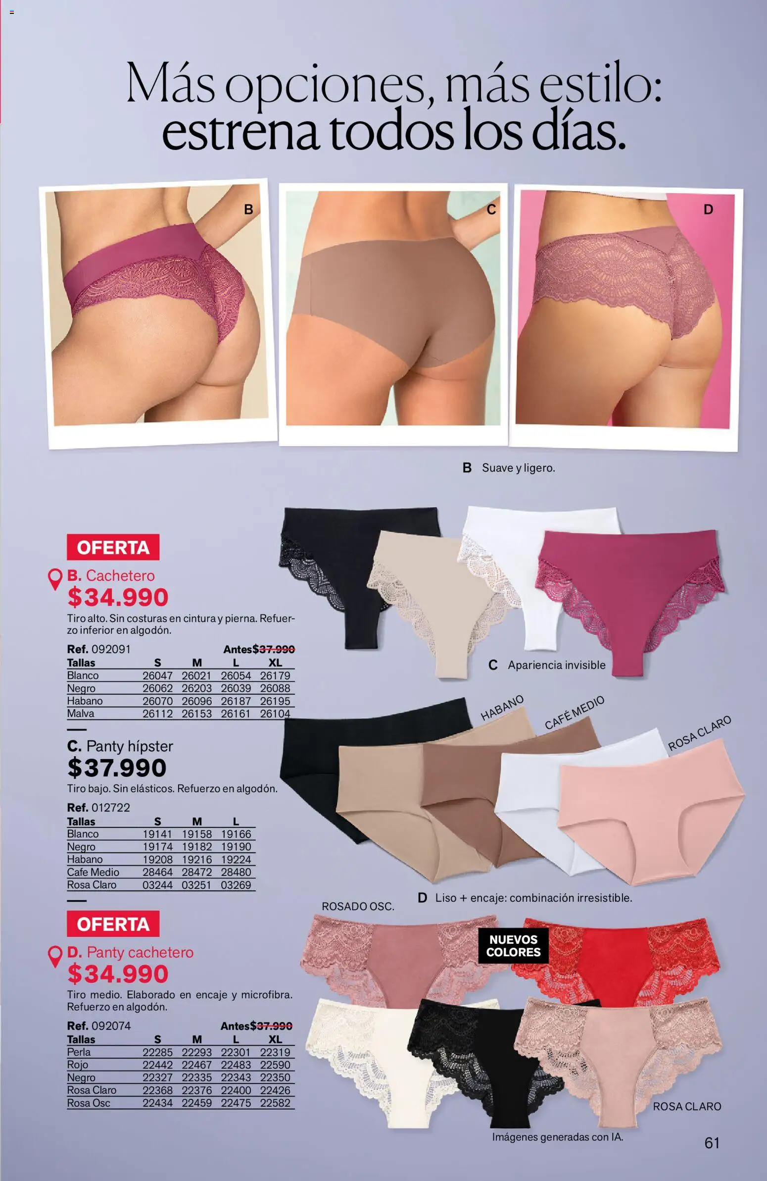 Leonisa revista - valida desde el 24/08/2026 | Página: 61 | Productos: Cachetero, Combinación, Café