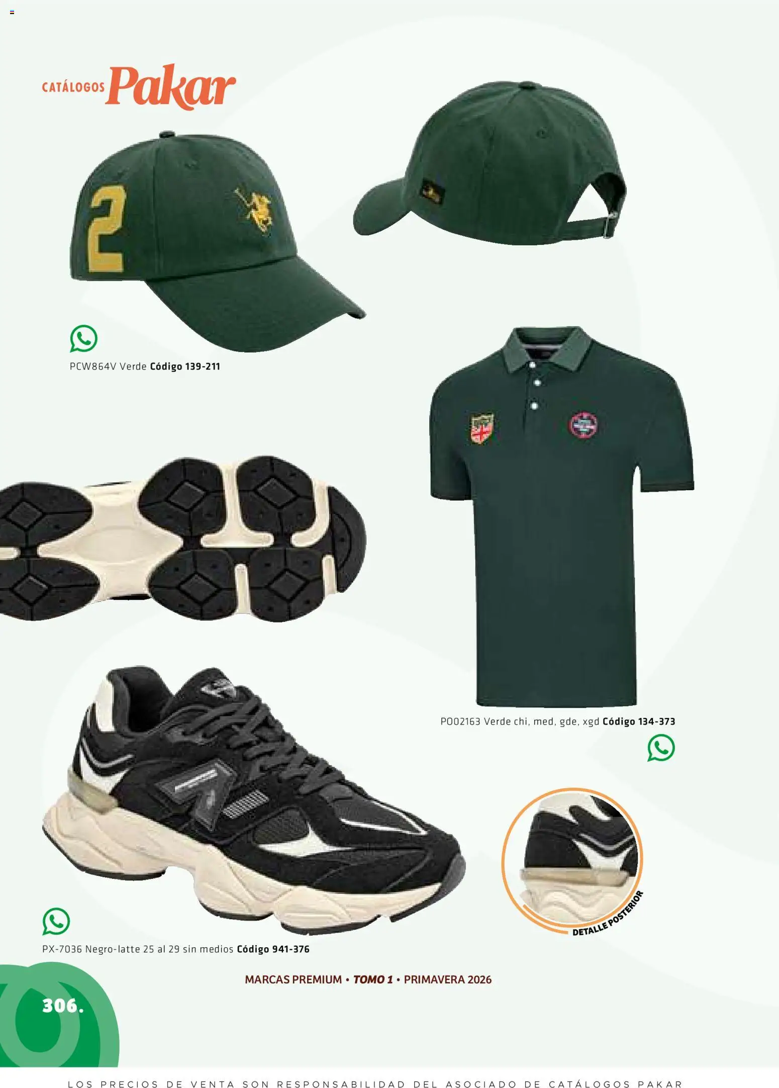 Nuevas ofertas de SC Pakar válidas en toda la República Mexicana desde el 27/02/2026. ¡Encuentra las mejores ofertas en SC Pakar catálogo Premium Men Tomo 1! | Página: 306