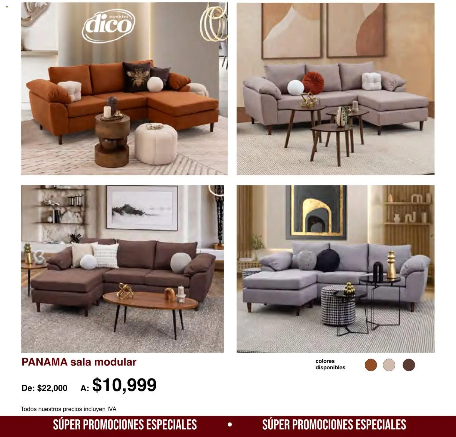 Nuevas ofertas de Muebles Dico válidas en toda la República Mexicana desde el 01/08/2026. ¡Encuentra las mejores ofertas en Muebles Dico catálogo Medio año, medio precio! | Página: 6 | Productos: Modular, Sala modular, Sala