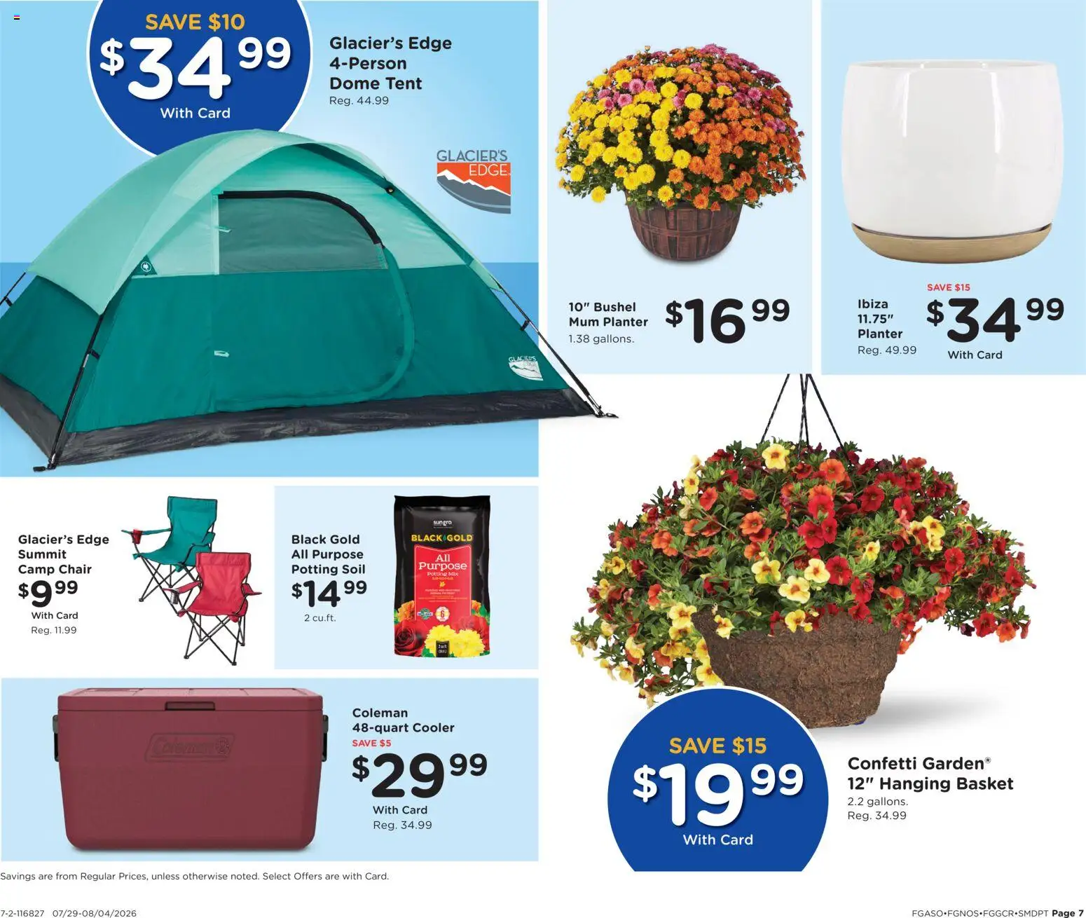 Fred Meyer Home & Apparel - valid from 07/29/2026 | Page: 7 | Products: Chair, Basket, Tent