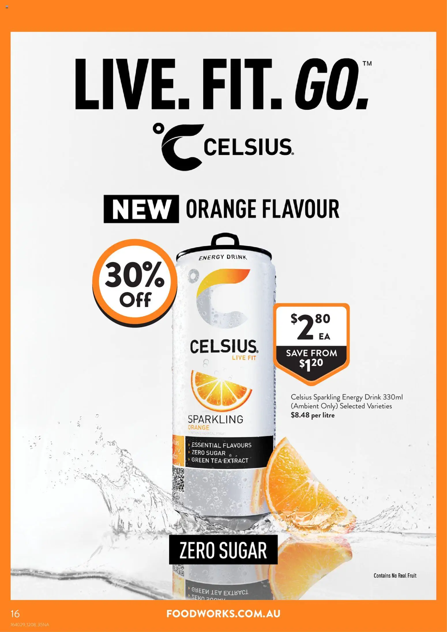 Foodworks catalogue - valid from 12/08/2026 | Page: 16 | Products: Energy drink, Sugar, Green tea, Fruit