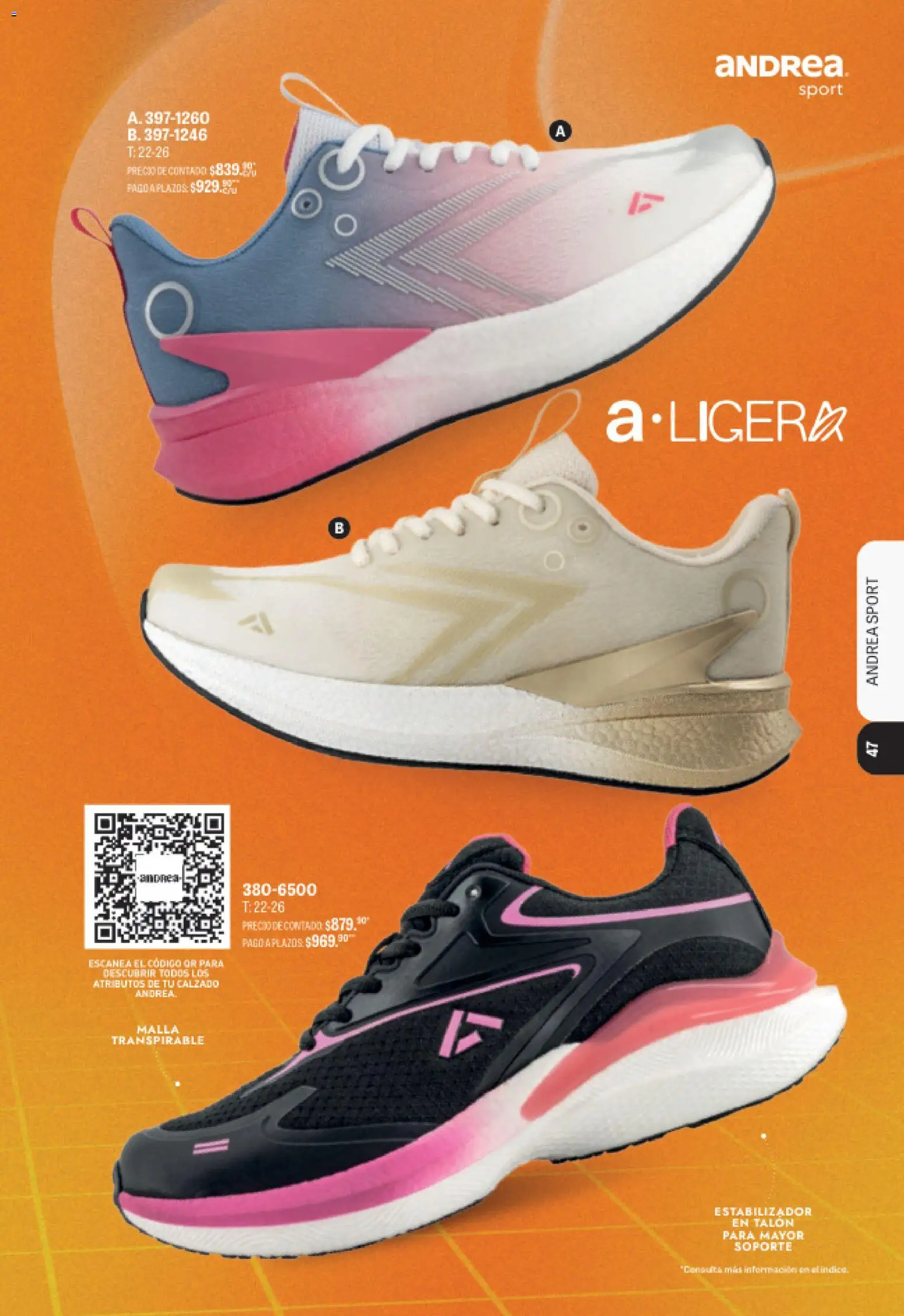 Nuevas ofertas de Andrea válidas en toda la República Mexicana desde el 23/08/2026. ¡Encuentra las mejores ofertas en Andrea catálogo Sport! | Página: 36 | Productos: Malla