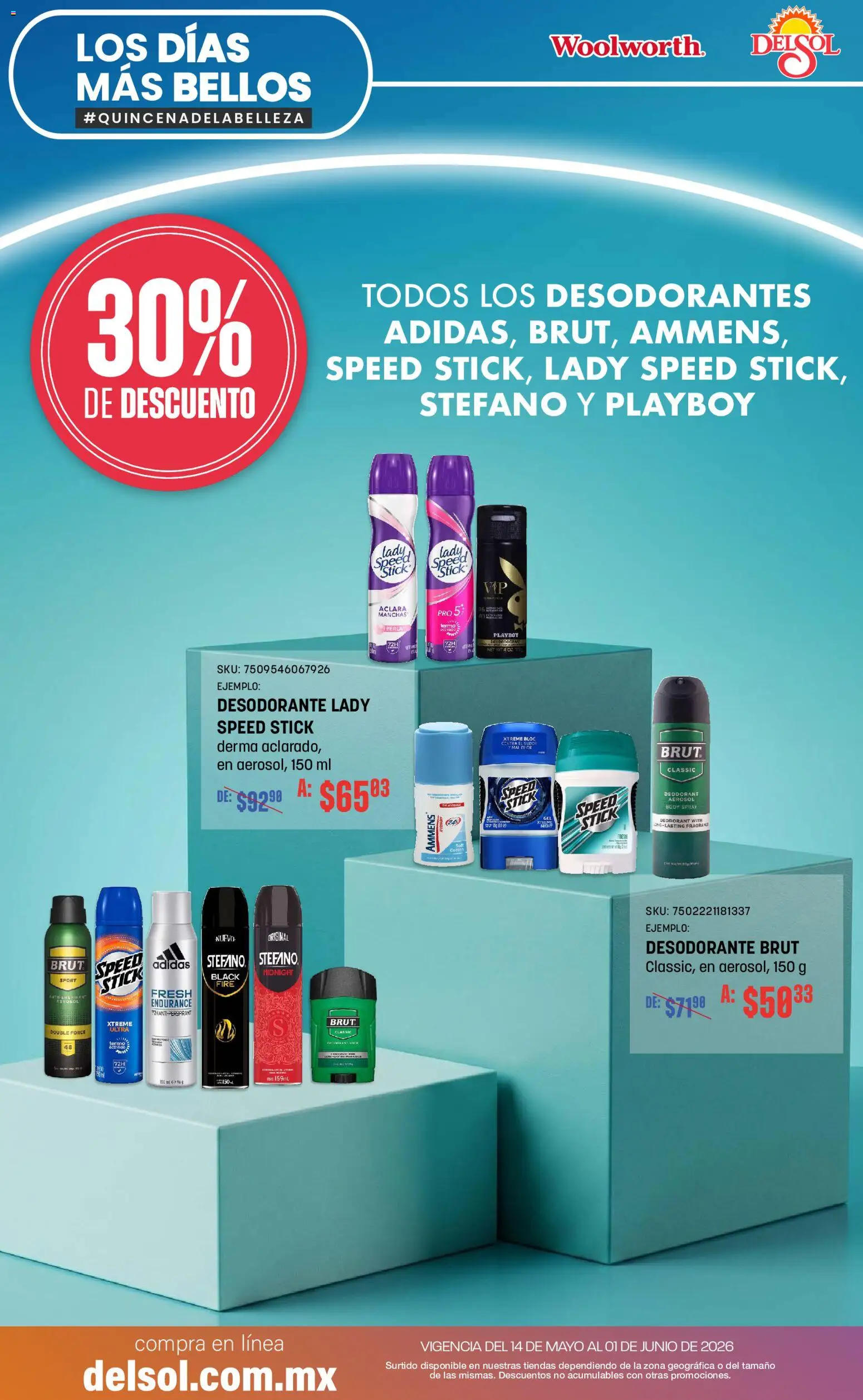 Nuevas ofertas de Del Sol y Woolworth válidas en toda la República Mexicana desde el 14.05.2026. ¡Encuentra las mejores ofertas en Del Sol y Woolworth catálogo! | Página: 8