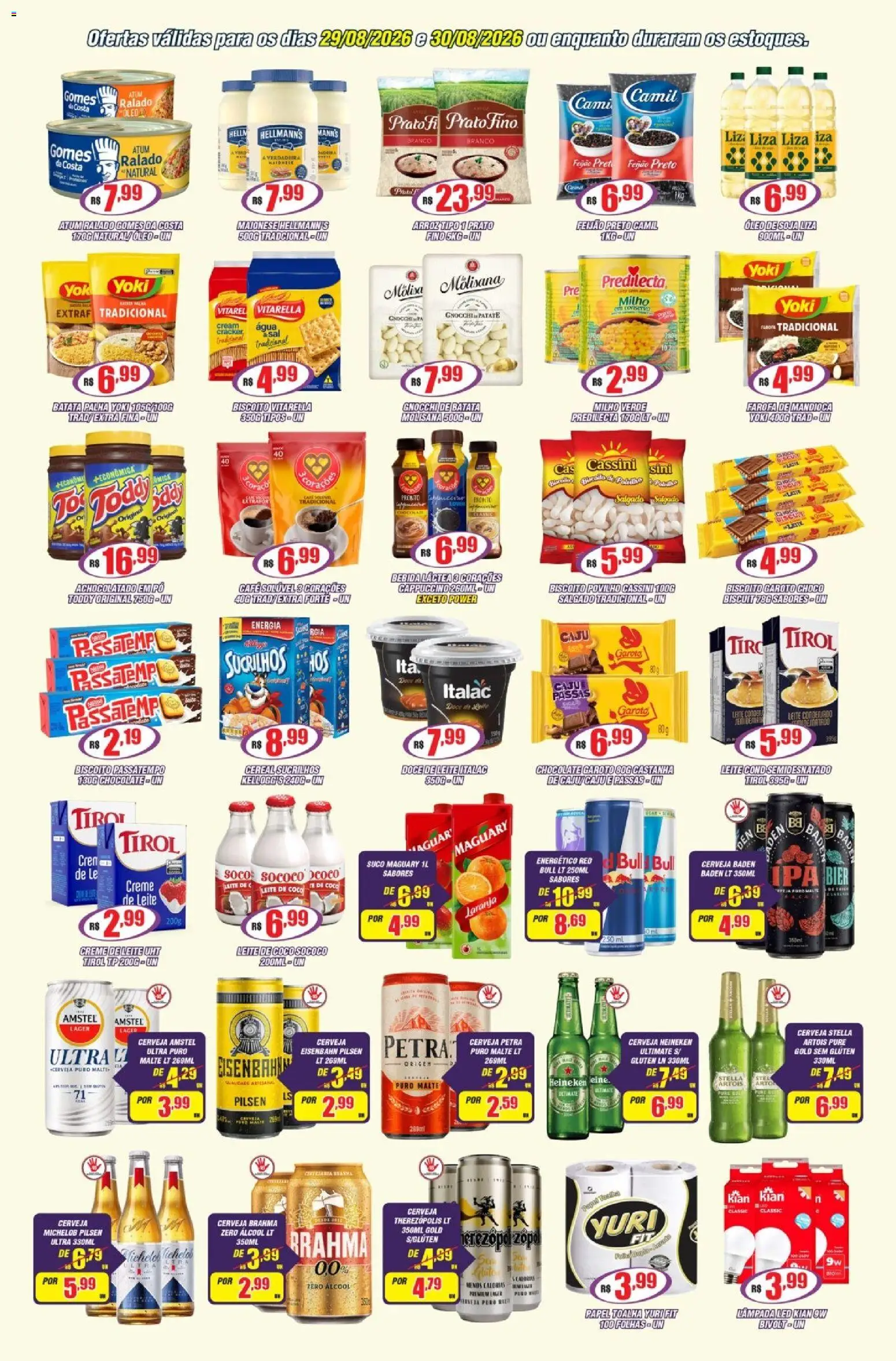 Violeta Supermercados Folheto - válido de 29/08/2026 | Página: 3 | Produtos: Coco, Pó, Chocolate, Heineken
