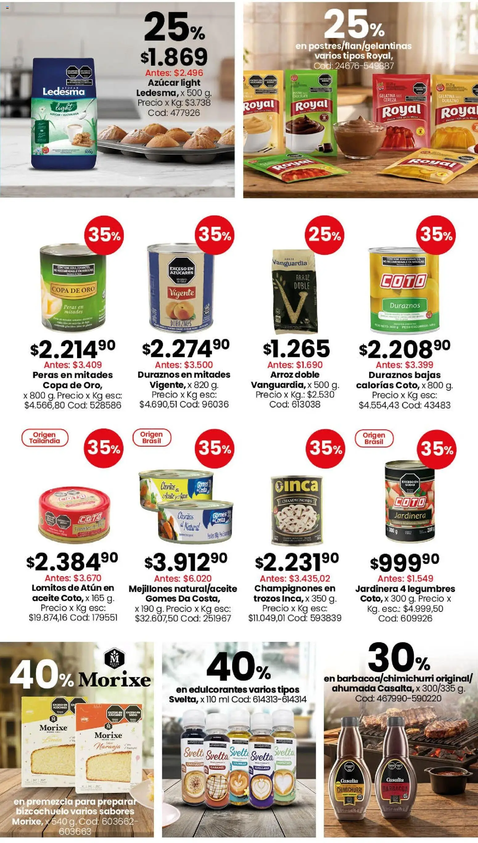 Coto - Almacén y bebidas │ válido desde el 06/07/2026 | Página: 3 | Productos: Azucar, Aceite, Gelatina, Arroz
