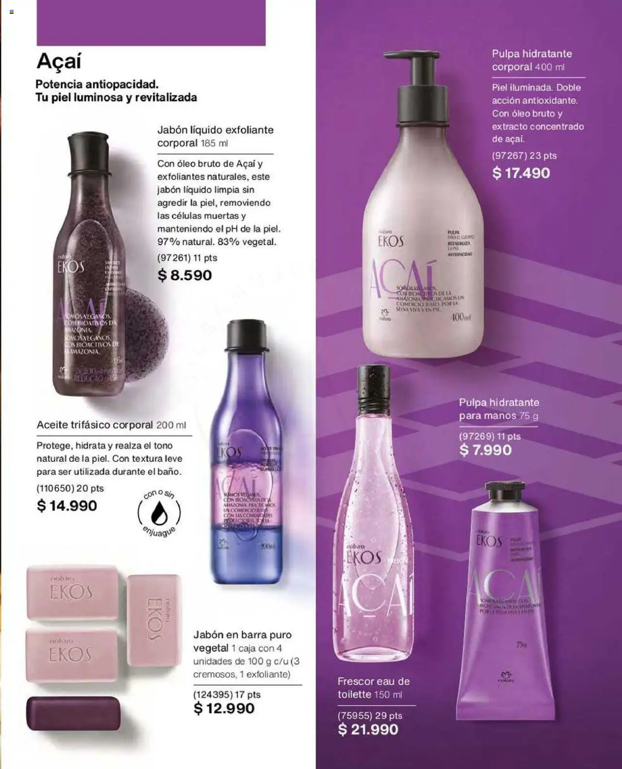 Natura catálogo │ válido desde el 26.06.2025 | Página: 102 | Productos: Caja, Jabón, Aceite, Jabón líquido