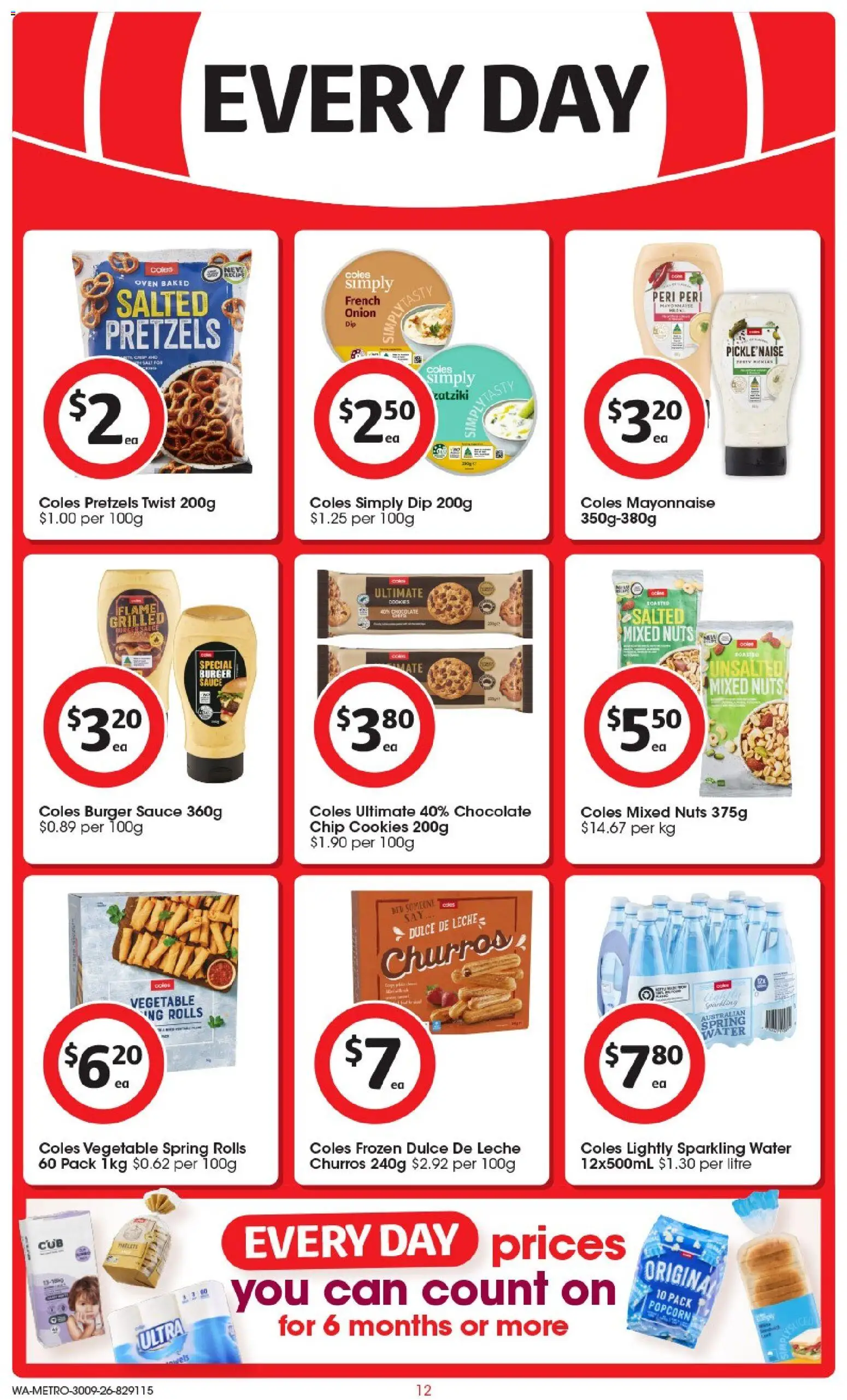 Coles catalogue - valid from 30/09/2026 | Page: 12 | Products: Fries, Hamburger, Cookware, Pies
