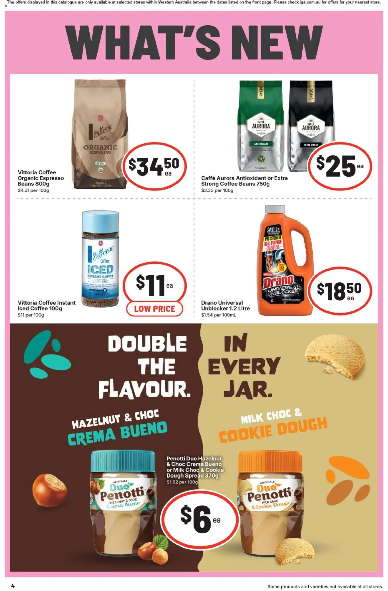 IGA catalogue - valid from 22/07/2026 | Page: 4 | Products: Milk, Coffee
