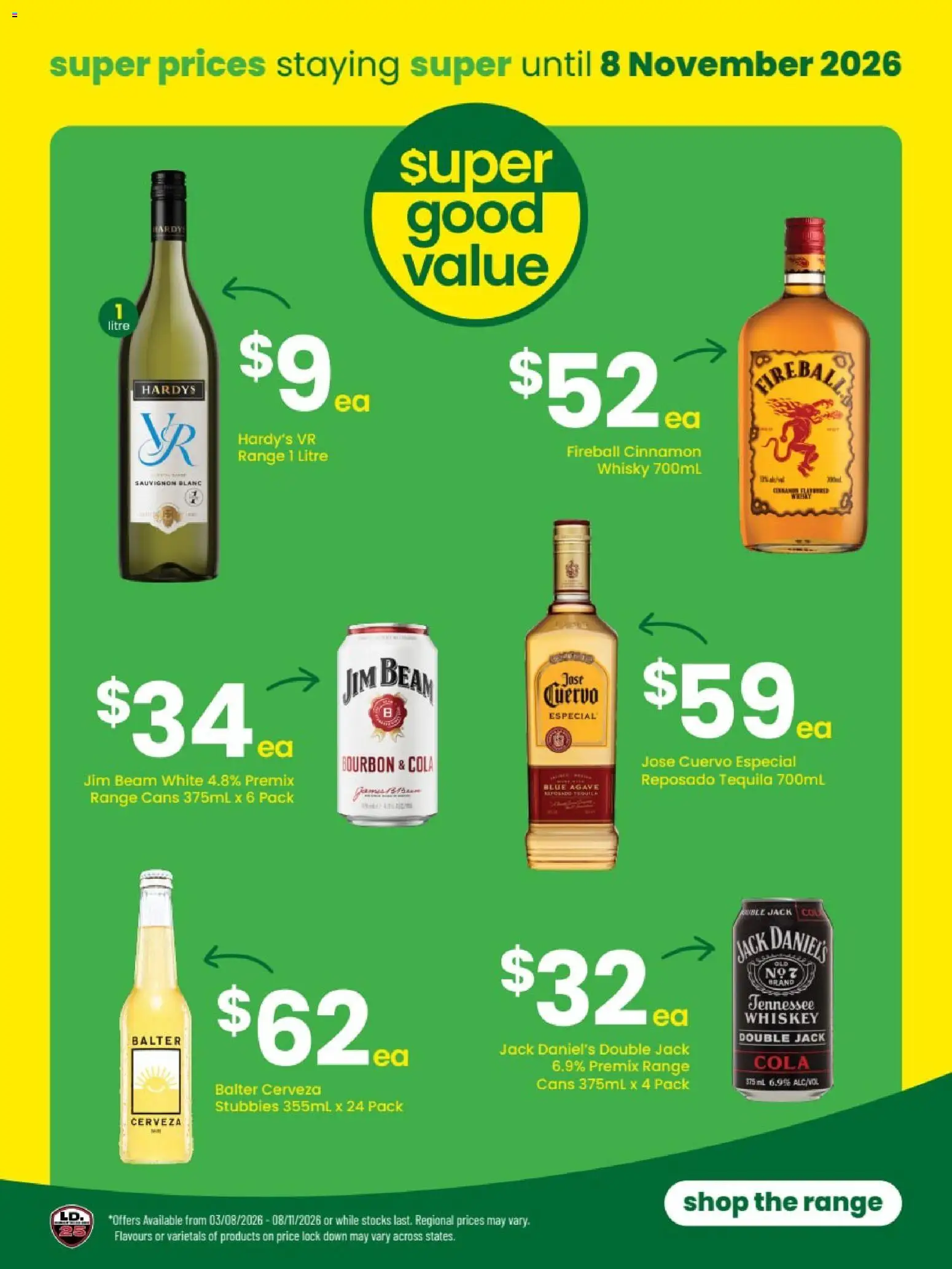 The Bottle-O catalogue - valid from 31/08/2026 | Page: 3 | Products: Jim Beam, Agave, Whiskey, Jack Daniel’s