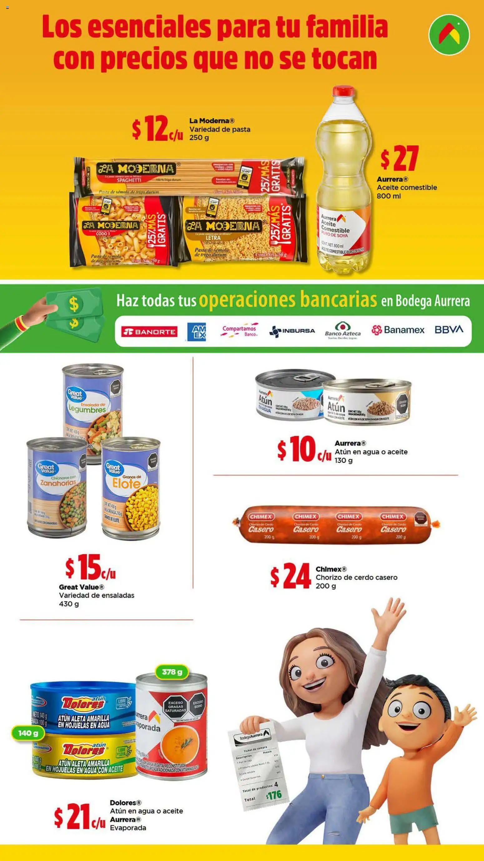 Nuevas ofertas de Bodega Aurrerá válidas en toda la República Mexicana desde el 20/08/2026. ¡Encuentra las mejores ofertas en Bodega Aurrerá folleto! | Página: 6 | Productos: Chícharos, Atún, Agua, Sémola