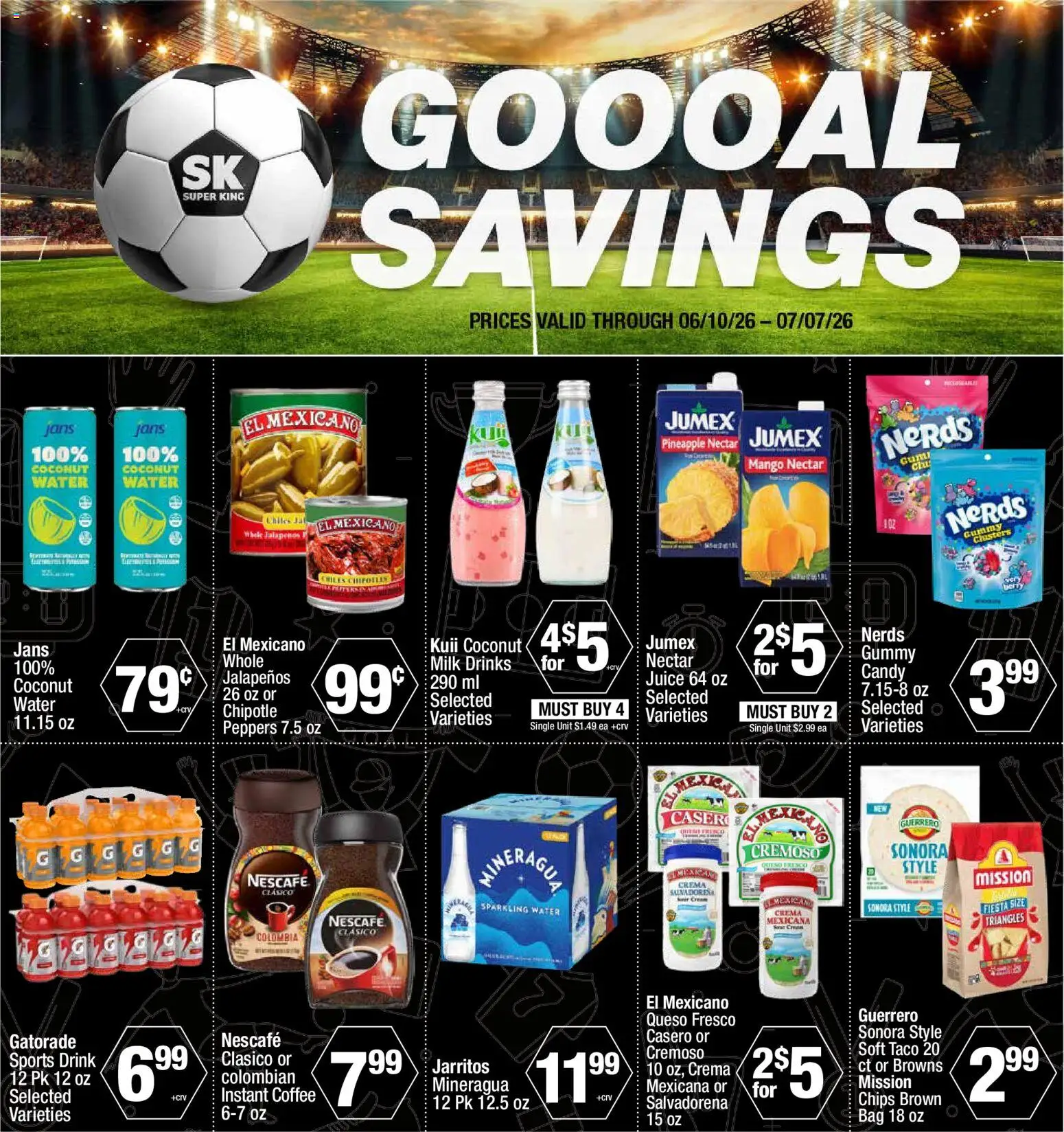Super King Weekly Ad - valid from 06/17/2026 | Page: 4 | Products: Peppers, Milk, Juice, Bag