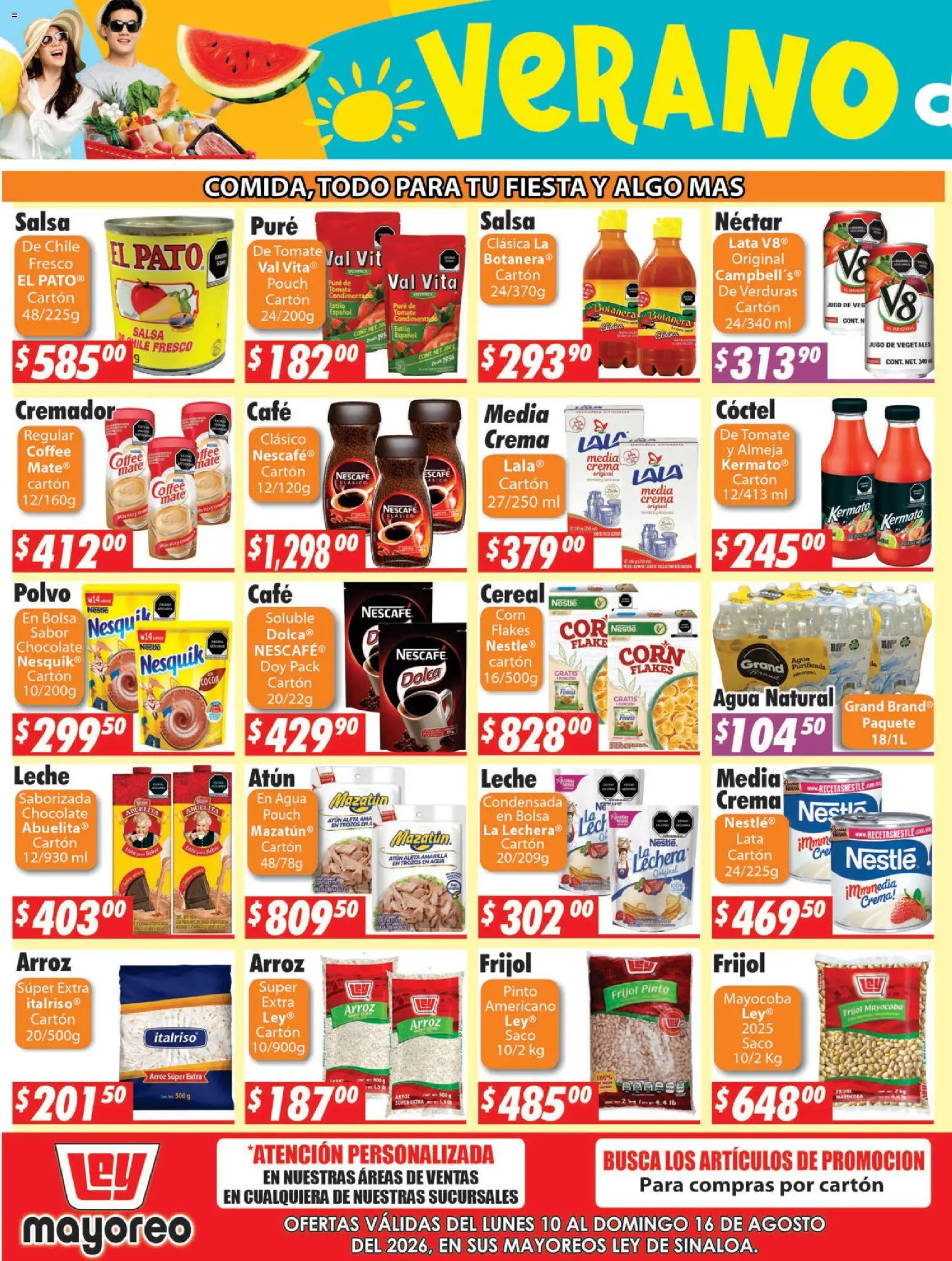 Nuevas ofertas de Casa Ley válidas en toda la República Mexicana desde el 10/08/2026. ¡Encuentra las mejores ofertas en Casa Ley folleto Sinaloa! | Página: 5 | Productos: Atún, Café, Arroz, Mate