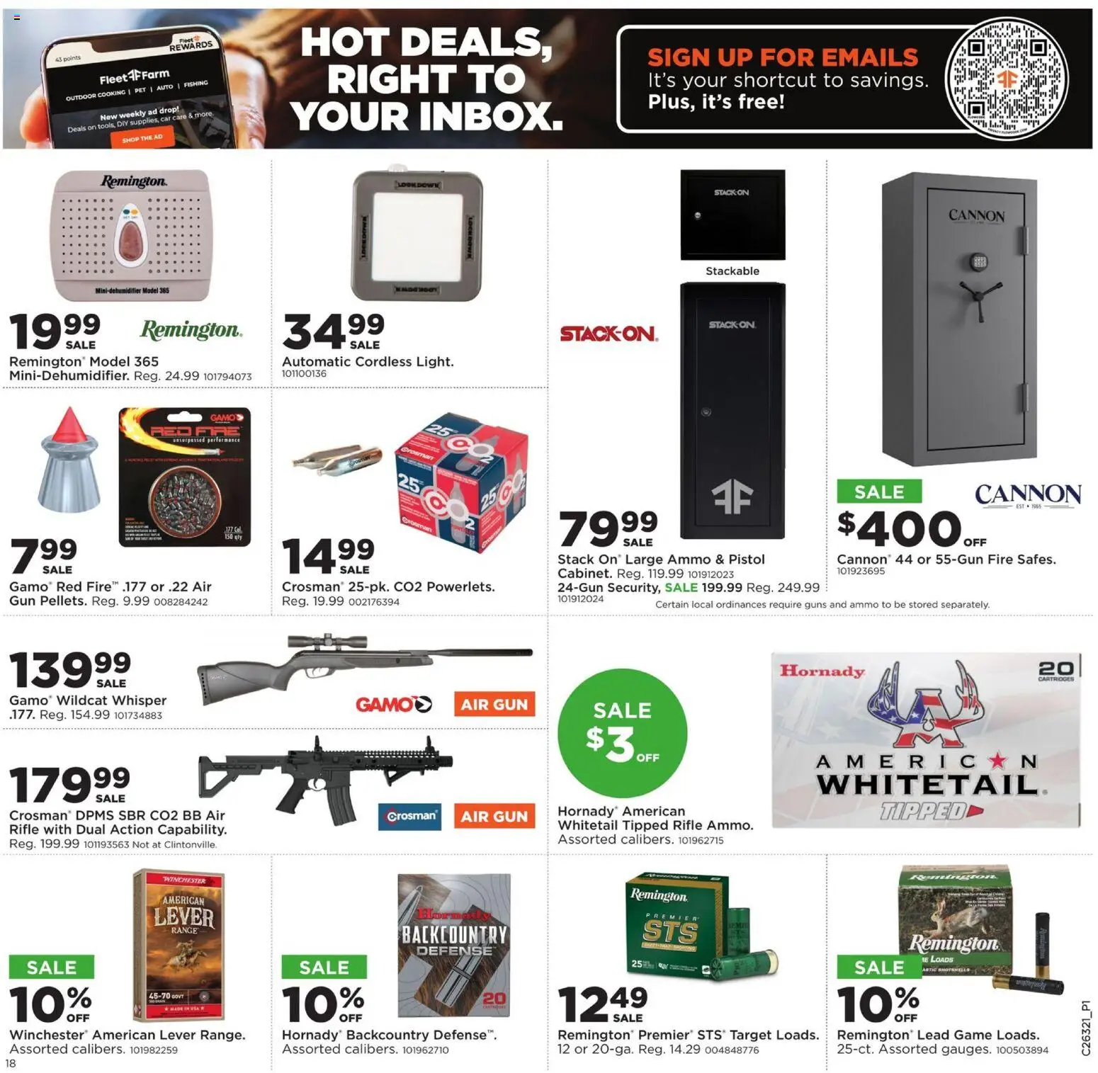 Mills Fleet Farm Weekly Ad - valid from 08/03/2026 | Page: 23 | Products: Game, Gun, Ammo, Rifle