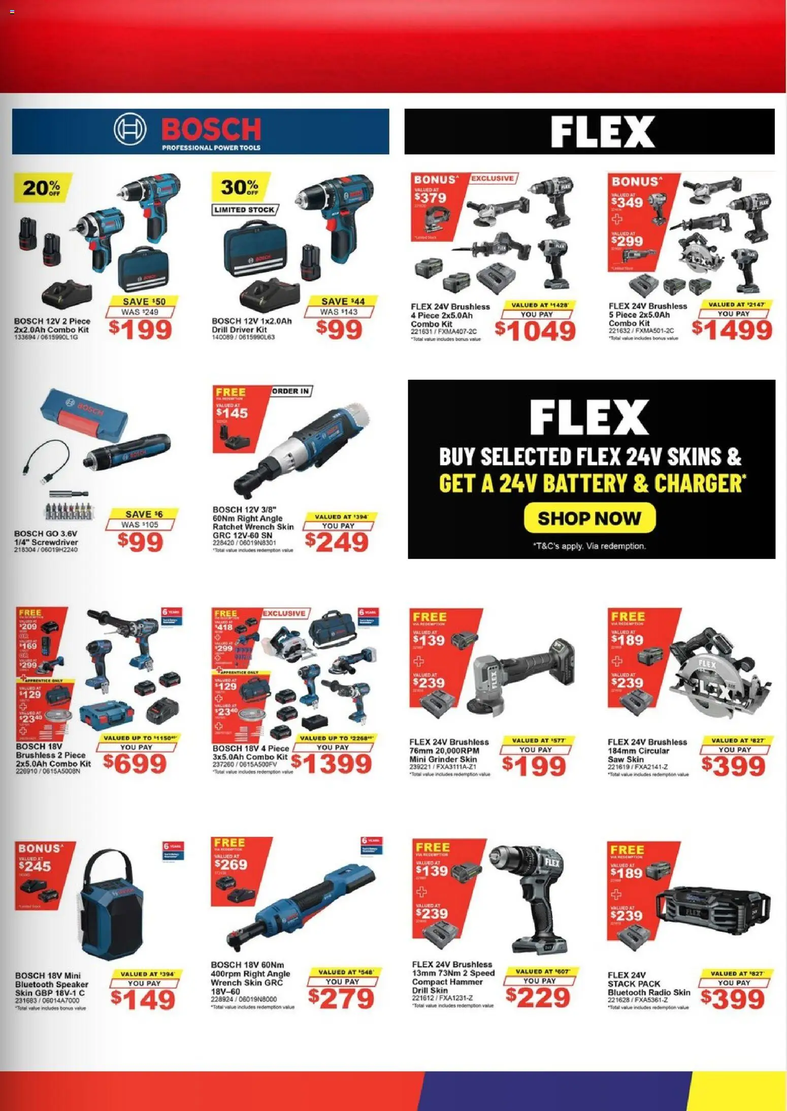 Total Tools catalogue - valid from 04/08/2026 | Page: 5 | Products: Battery, Saw, Radio, Speaker
