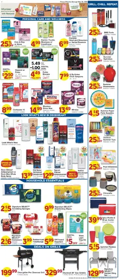 Preview of United Supermarkets weekly ads valid from 13.05.2026 | Page: 5 | Products: Griddle, Shampoo, Conditioner, Tampons
