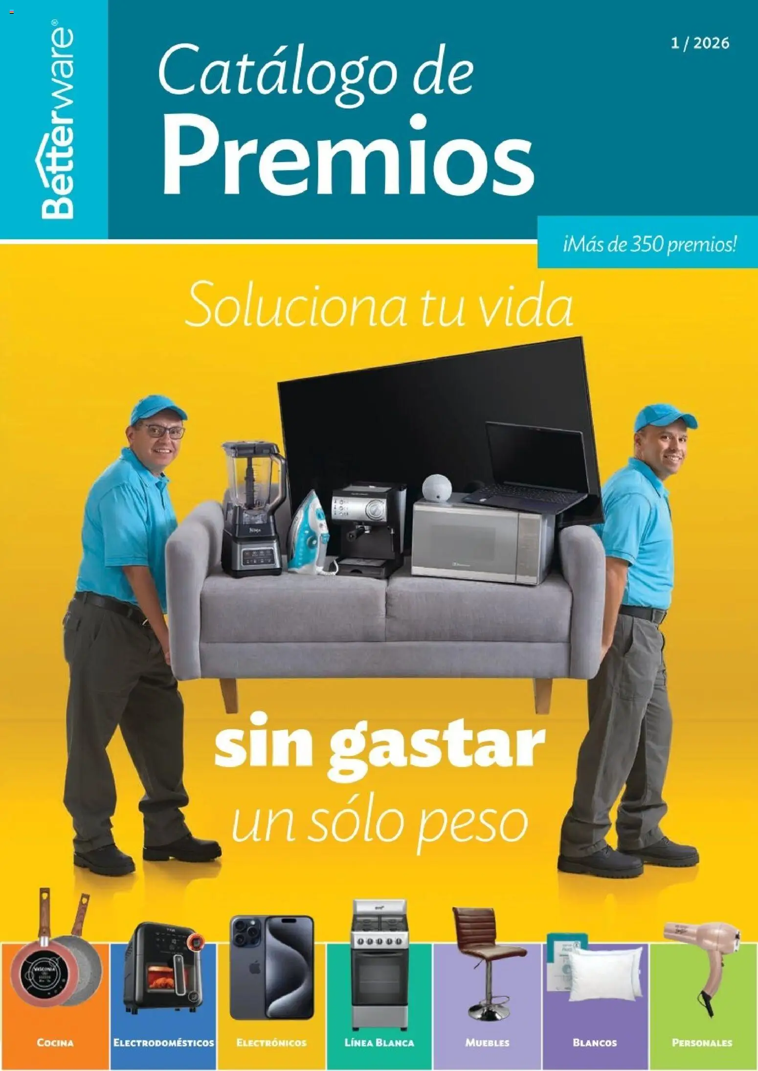 Nuevas ofertas de Betterware válidas en toda la República Mexicana desde el 05.01.2026. ¡Encuentra las mejores ofertas en Betterware Catálogo de Premios! | Página: 1 | Productos: Cocina