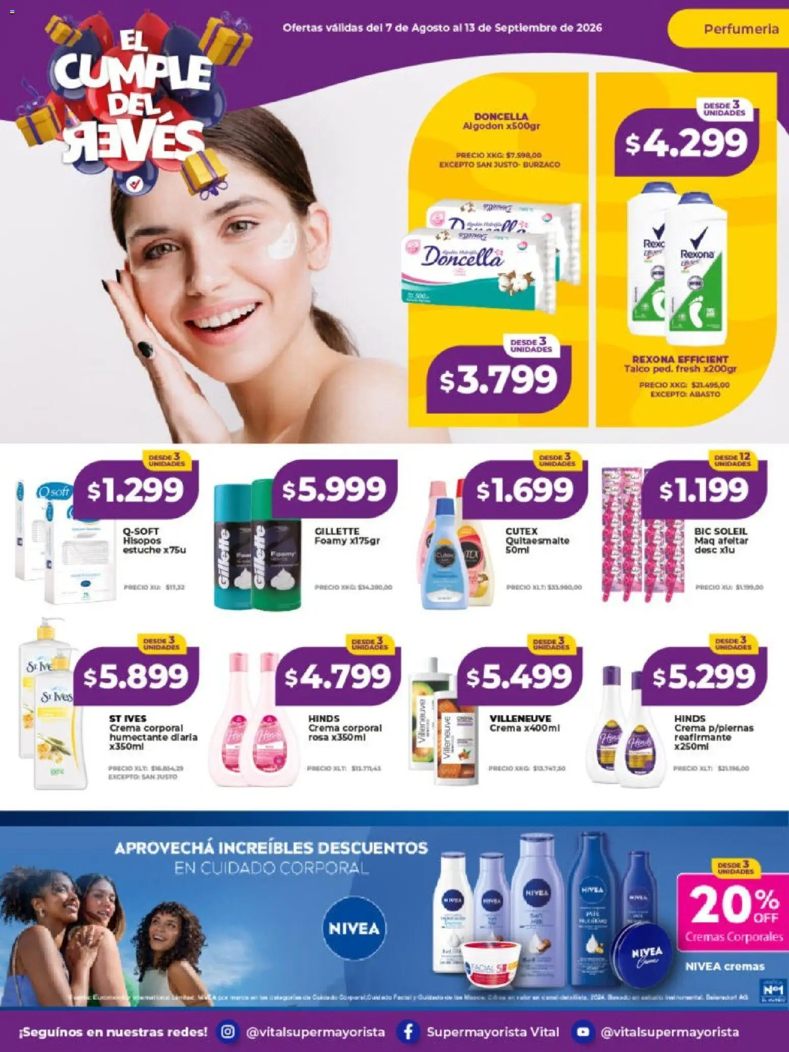 Vital - Ofertas │ válido desde el 07/09/2026 | Página: 9 | Productos: Algodón, Estuche, Crema