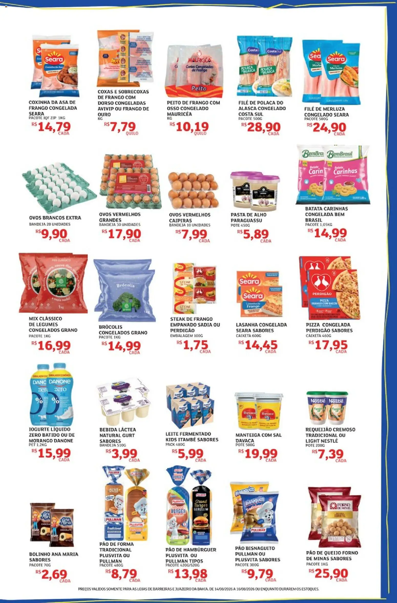 Assaí Atacadista Folheto - válido de 14/08/2026 | Página: 3 | Produtos: Gergelim, Brócolis, Sal, Frango
